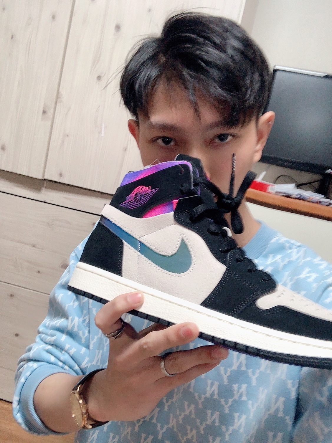 Jordan 1 x Paris Saint-Germain Zoom Air CMFT ์ฐฉ์ฉ ์คํ์ผ - 1