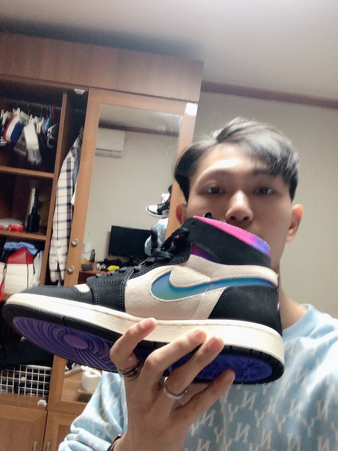 Jordan 1 x Paris Saint-Germain Zoom Air CMFT ์ฐฉ์ฉ ์คํ์ผ - 2