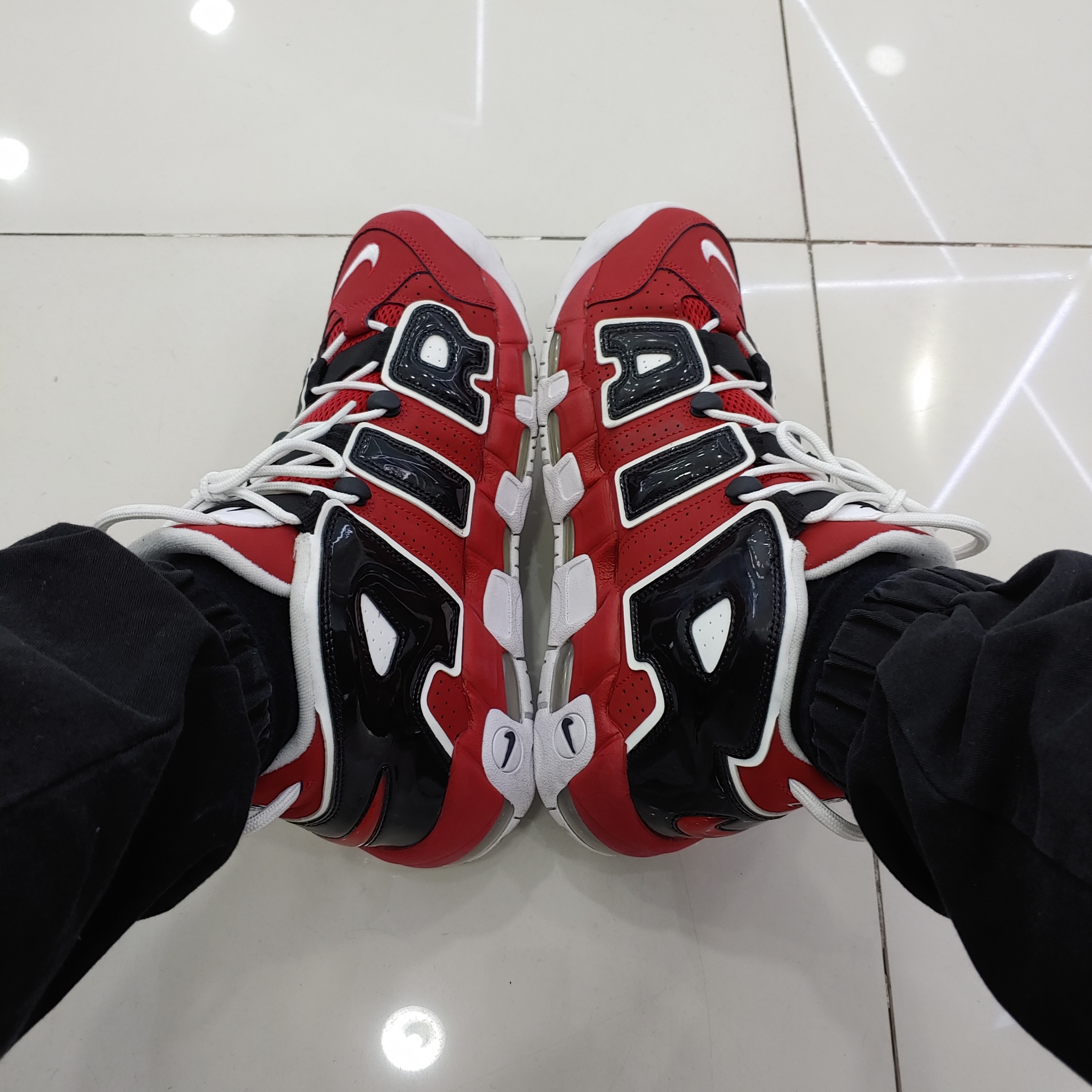 Nike Air More Uptempo 96 Bulls 2017 착용 스타일