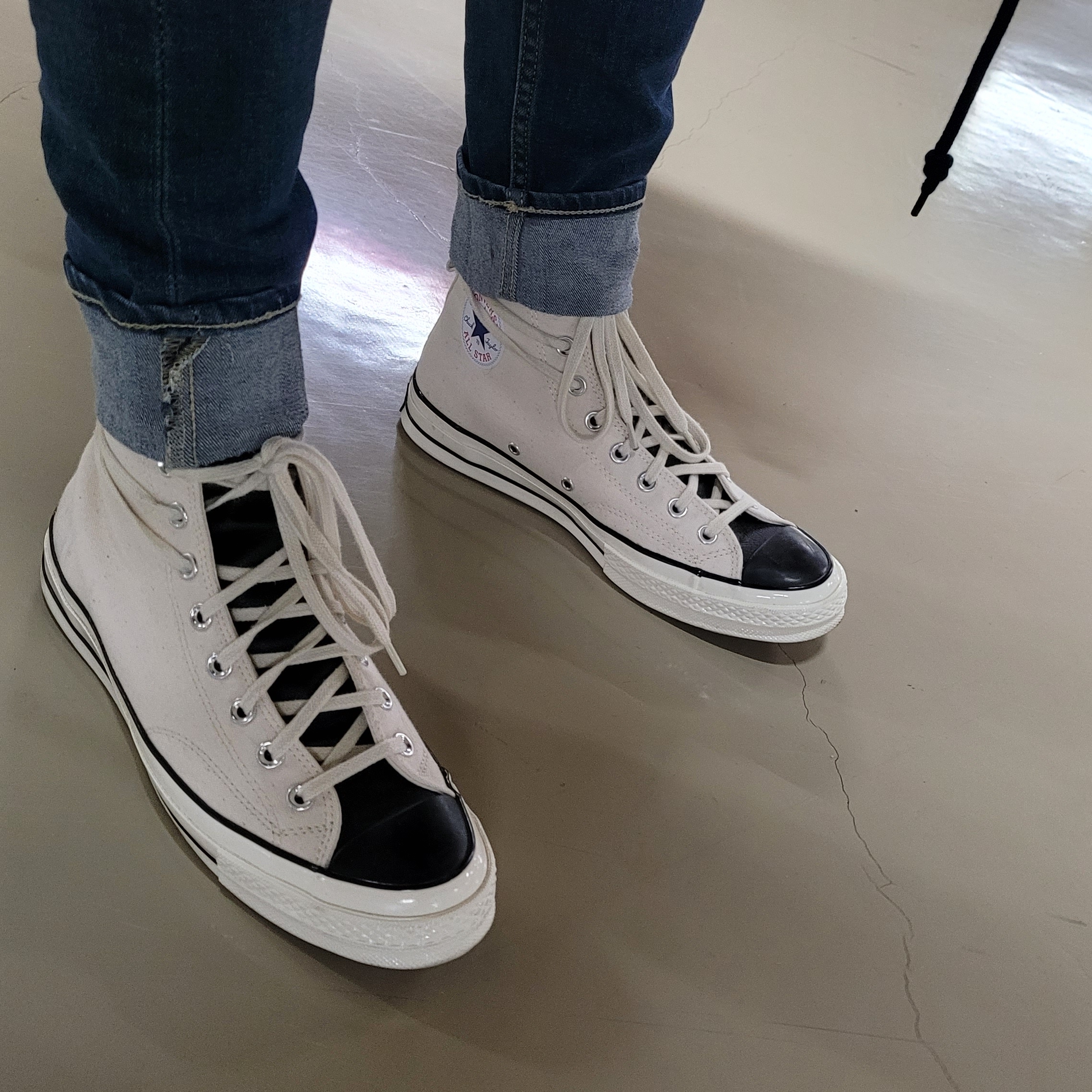 Converse x Fear of God Essentials Chuck 70 Hi Natural 2020 착용 스타일 - 1