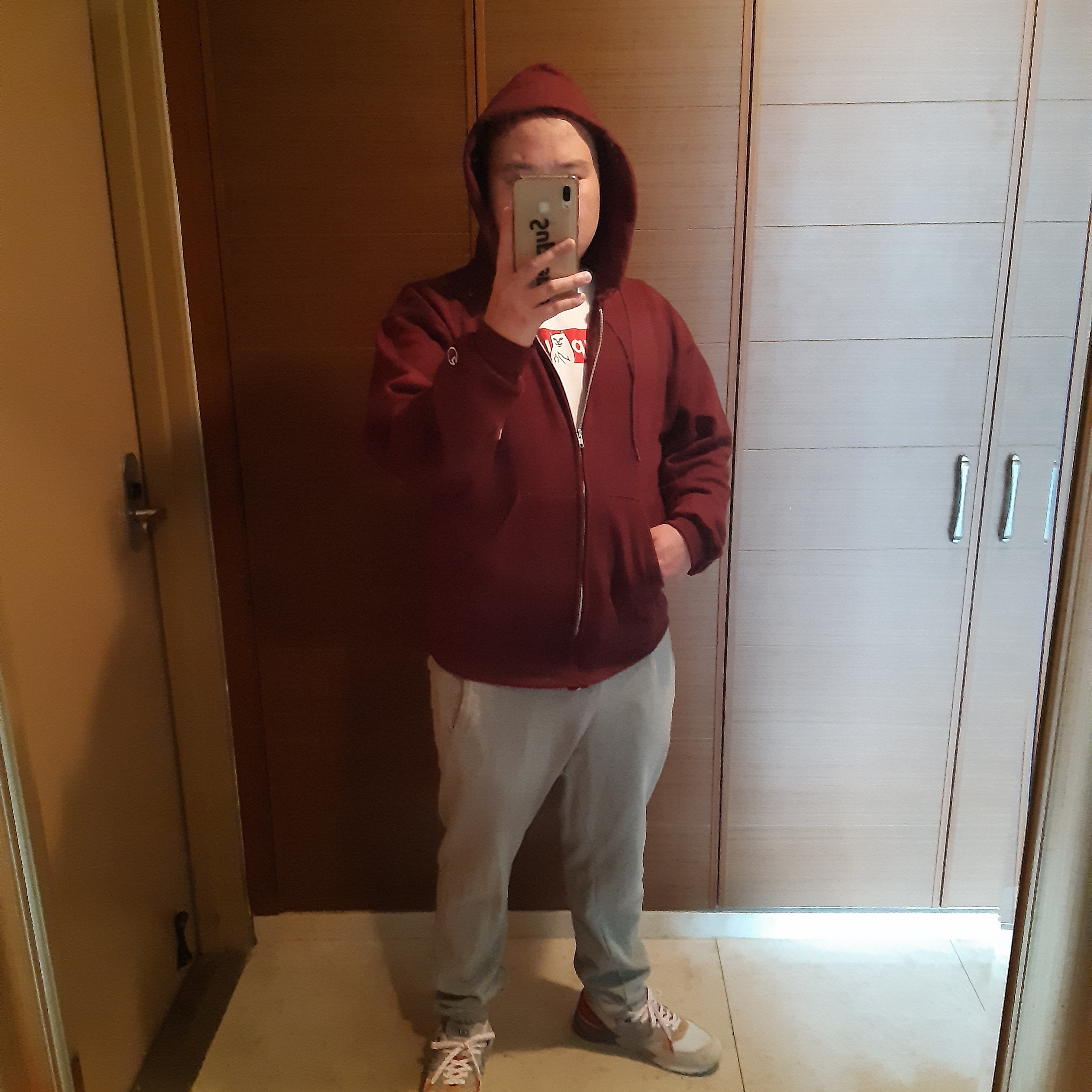 New Balance x Concepts 999 Made in USA Hyannis Red 착용 스타일