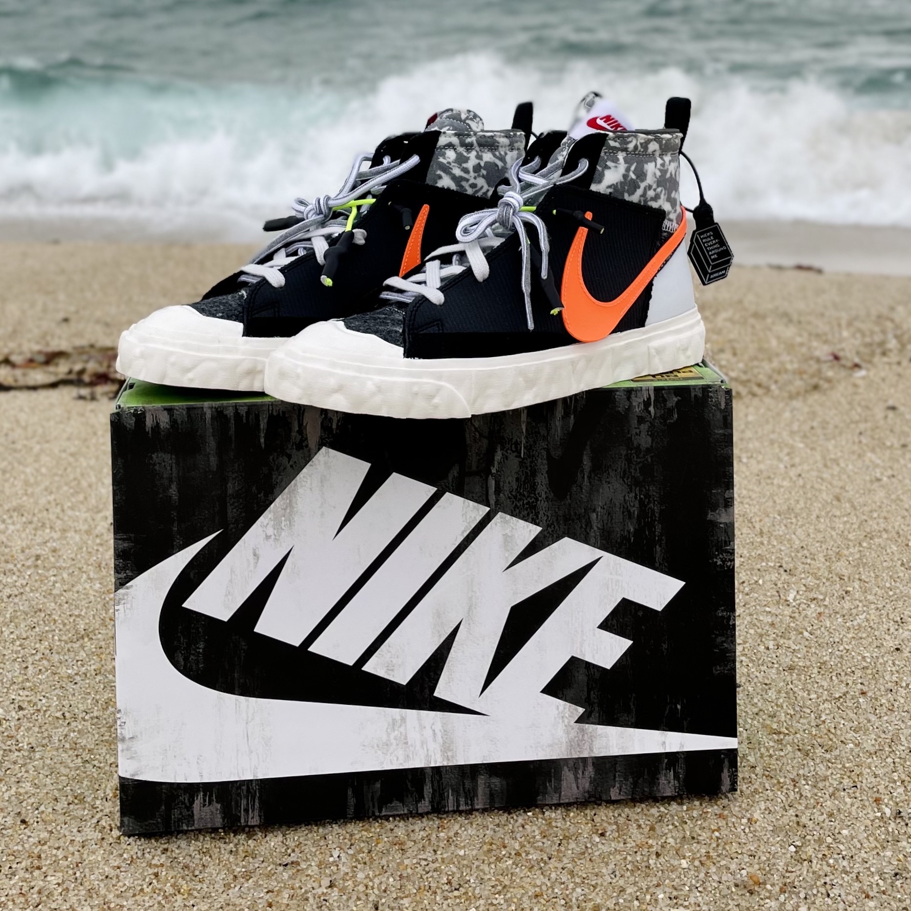 Nike x Readymade Blazer Mid Black 착용 스타일