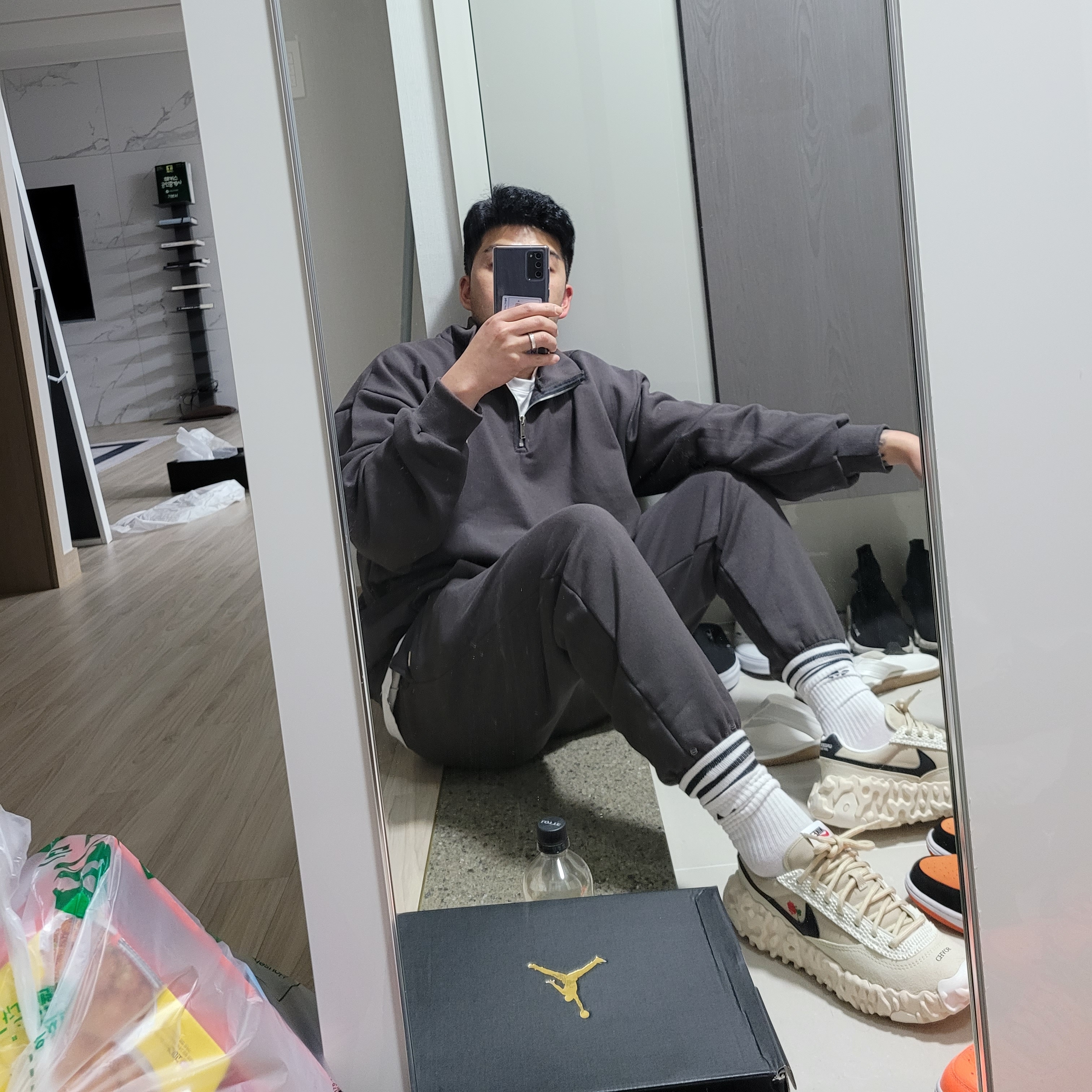 Nike x Undercover Overbreak SP Overcast 착용 스타일