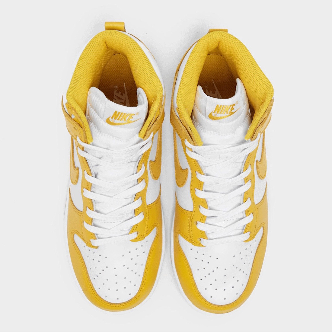 (W) Nike Dunk High Dark Sulfur, Nike Dunk High Retro Orange Blaze 착용 스타일 - 3