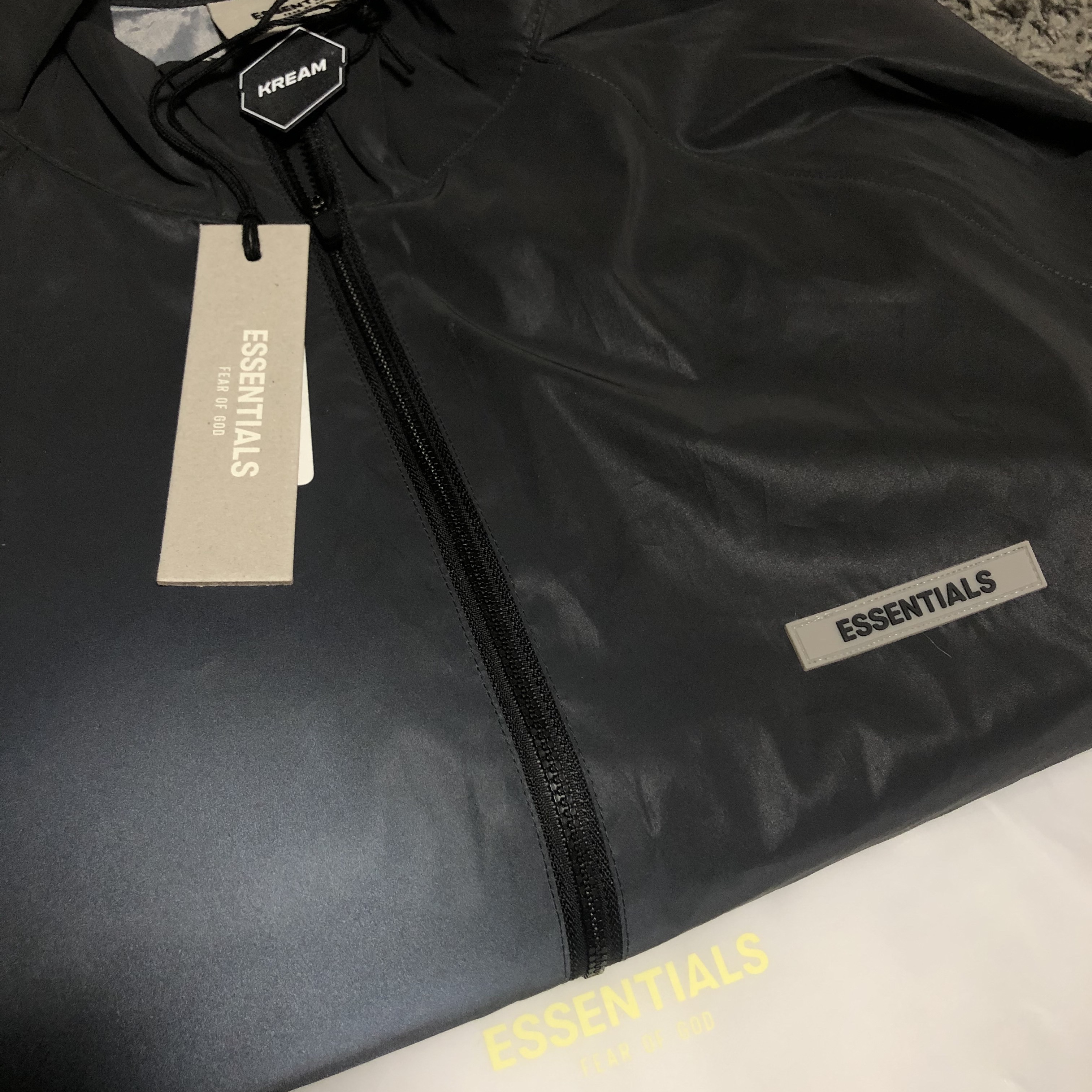 Essentials Track Jacket Black Reflective - 20FW 착용 스타일