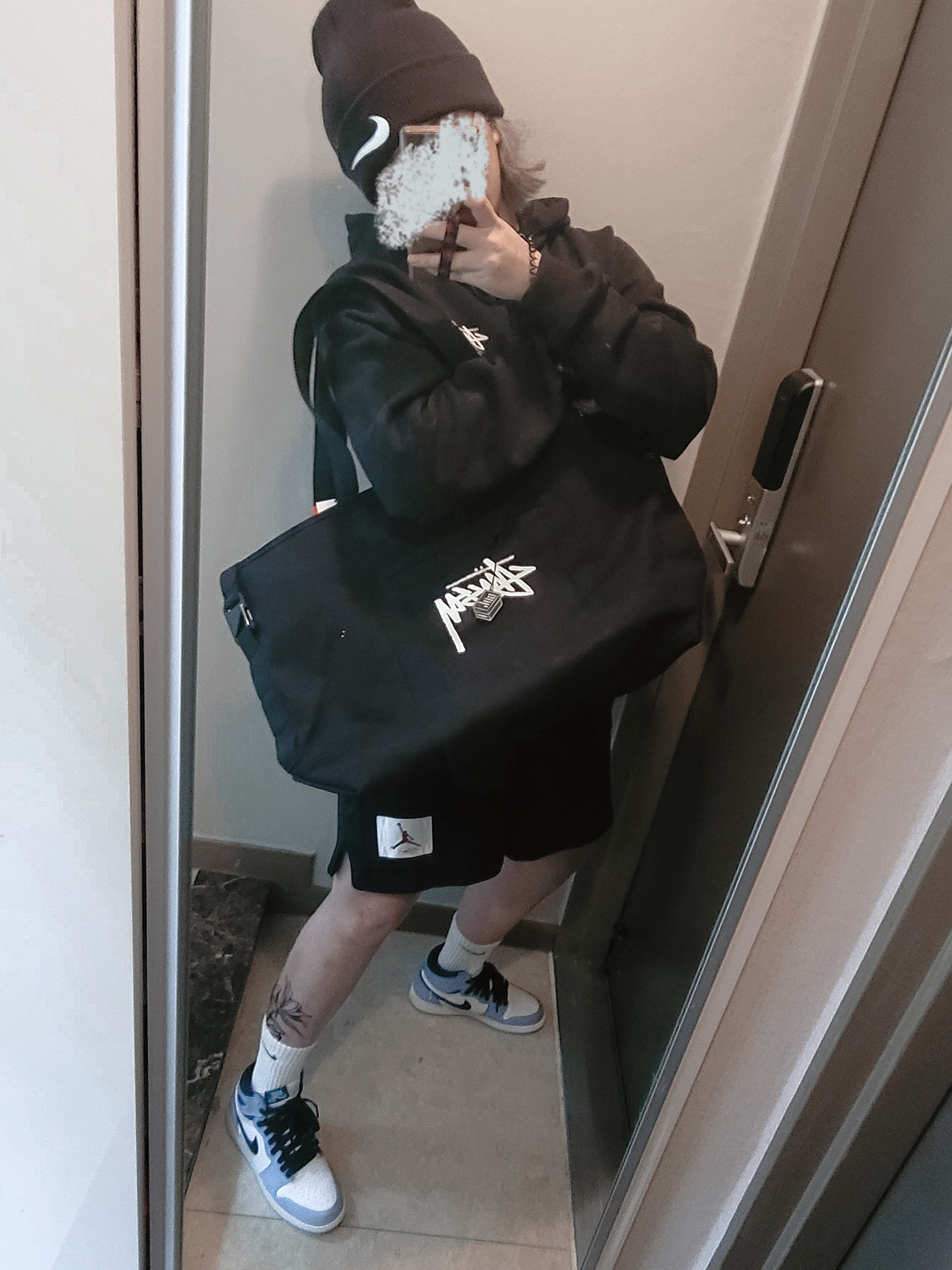 Nike x Stussy Cuff Beanie Black, Nike x Stussy Cuff Beanie 착용 스타일
