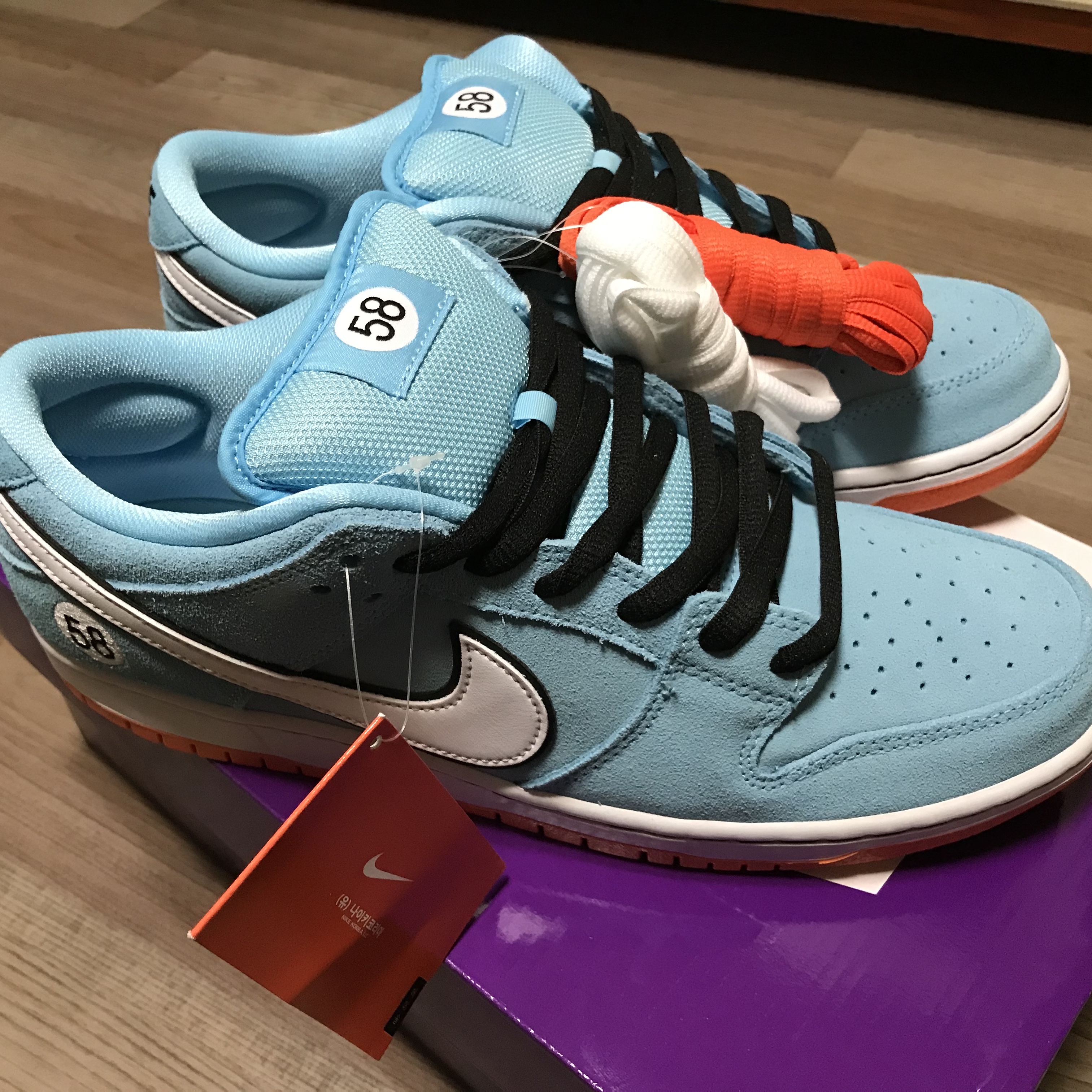 Nike SB Dunk Low Pro Blue Chill 착용 스타일