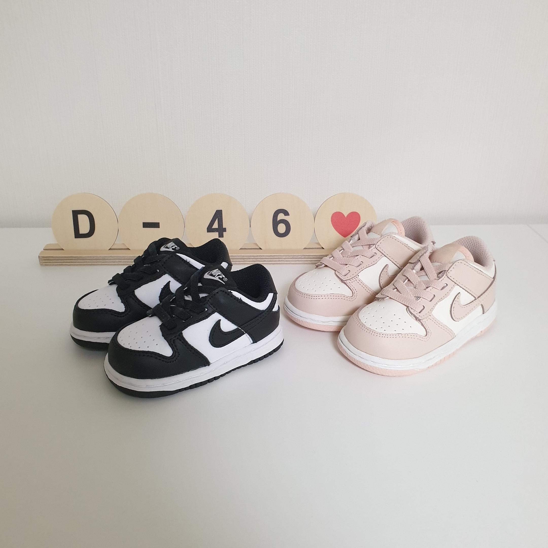 (TD) Nike Dunk Low Black, (TD) Nike Dunk Low Orange Pearl 착용 스타일 - 3