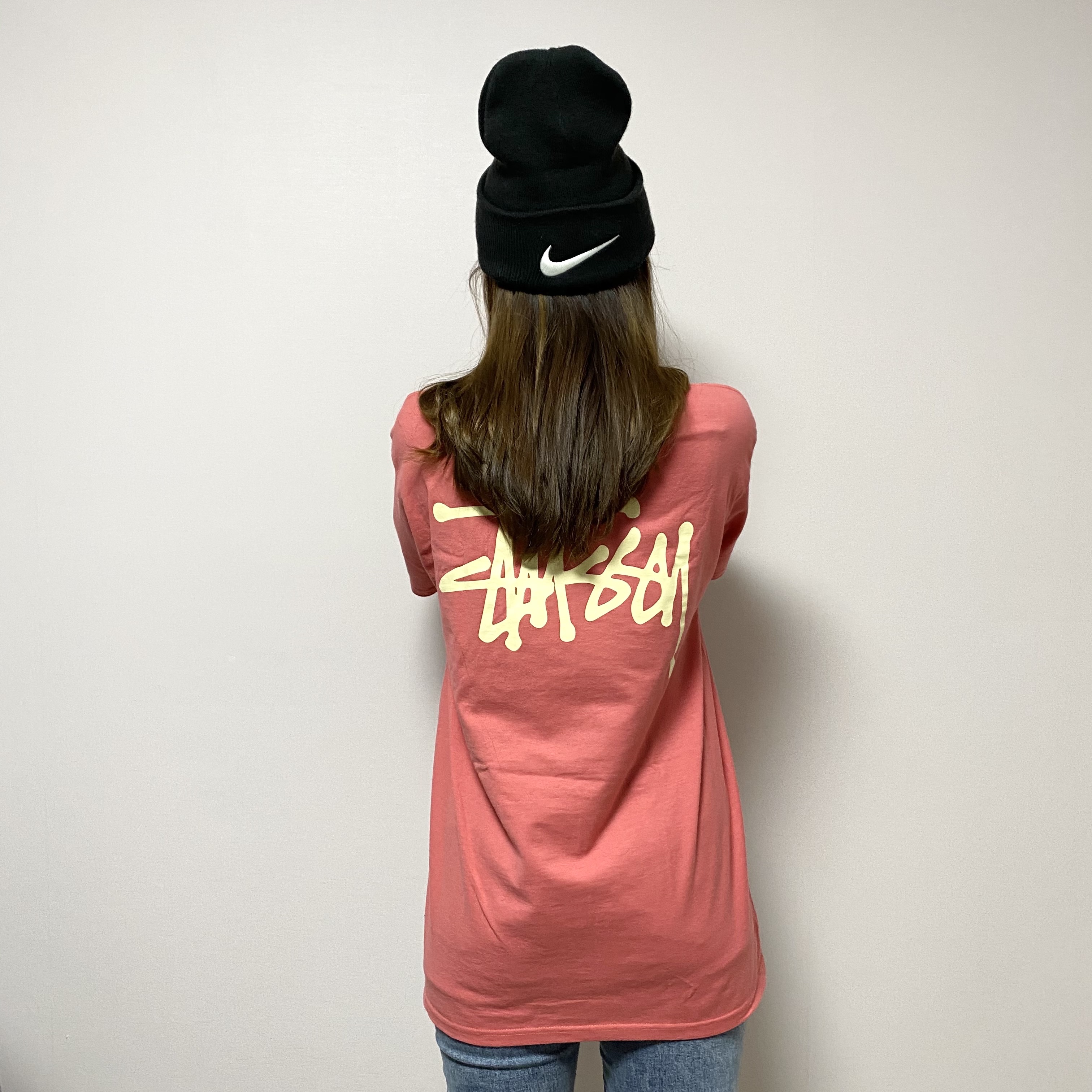 Nike x Stussy Cuff Beanie Black 착용 스타일 - 2