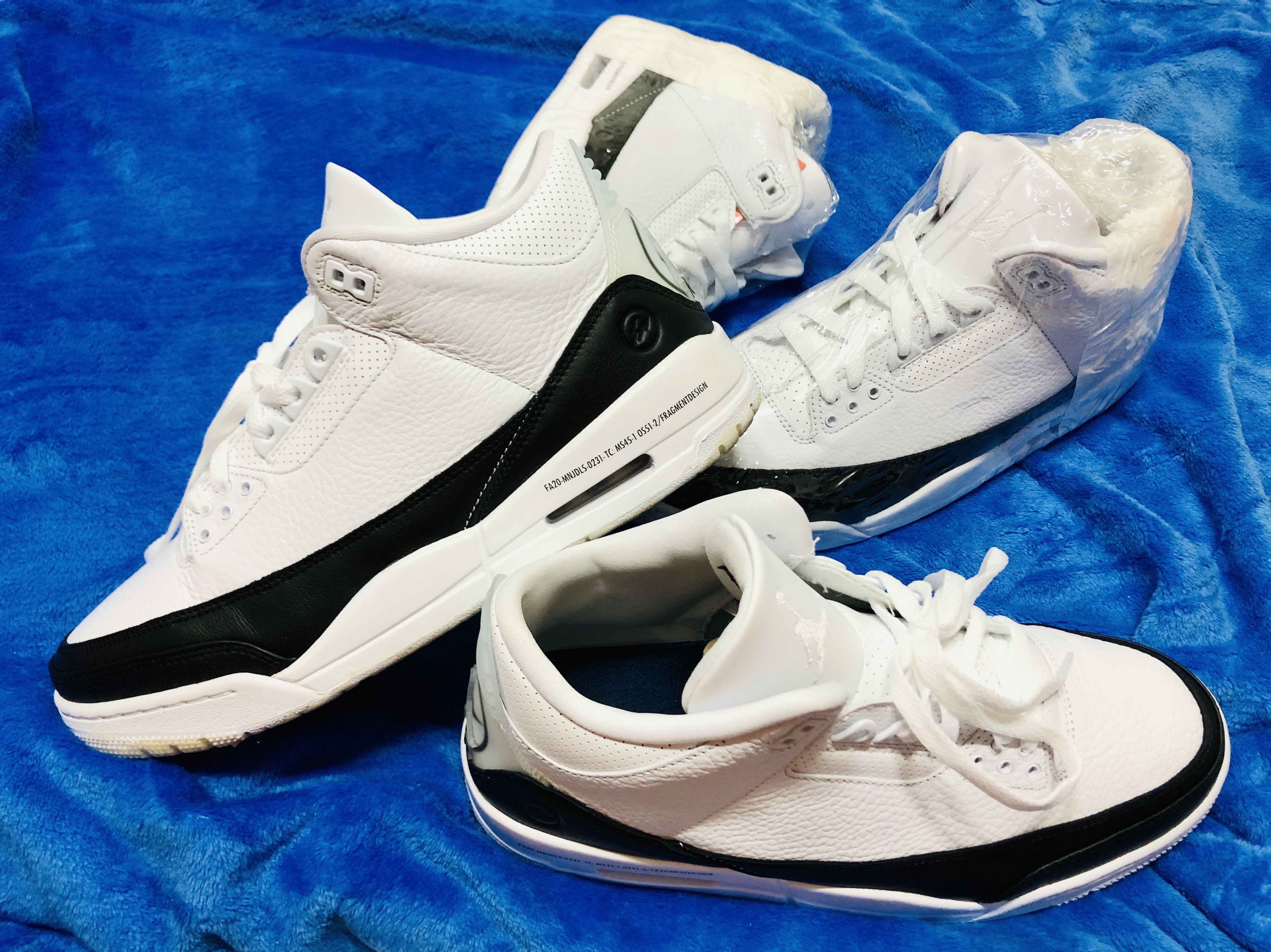 Jordan 3 x Fragment Retro SP White Black 착용 스타일 - 1