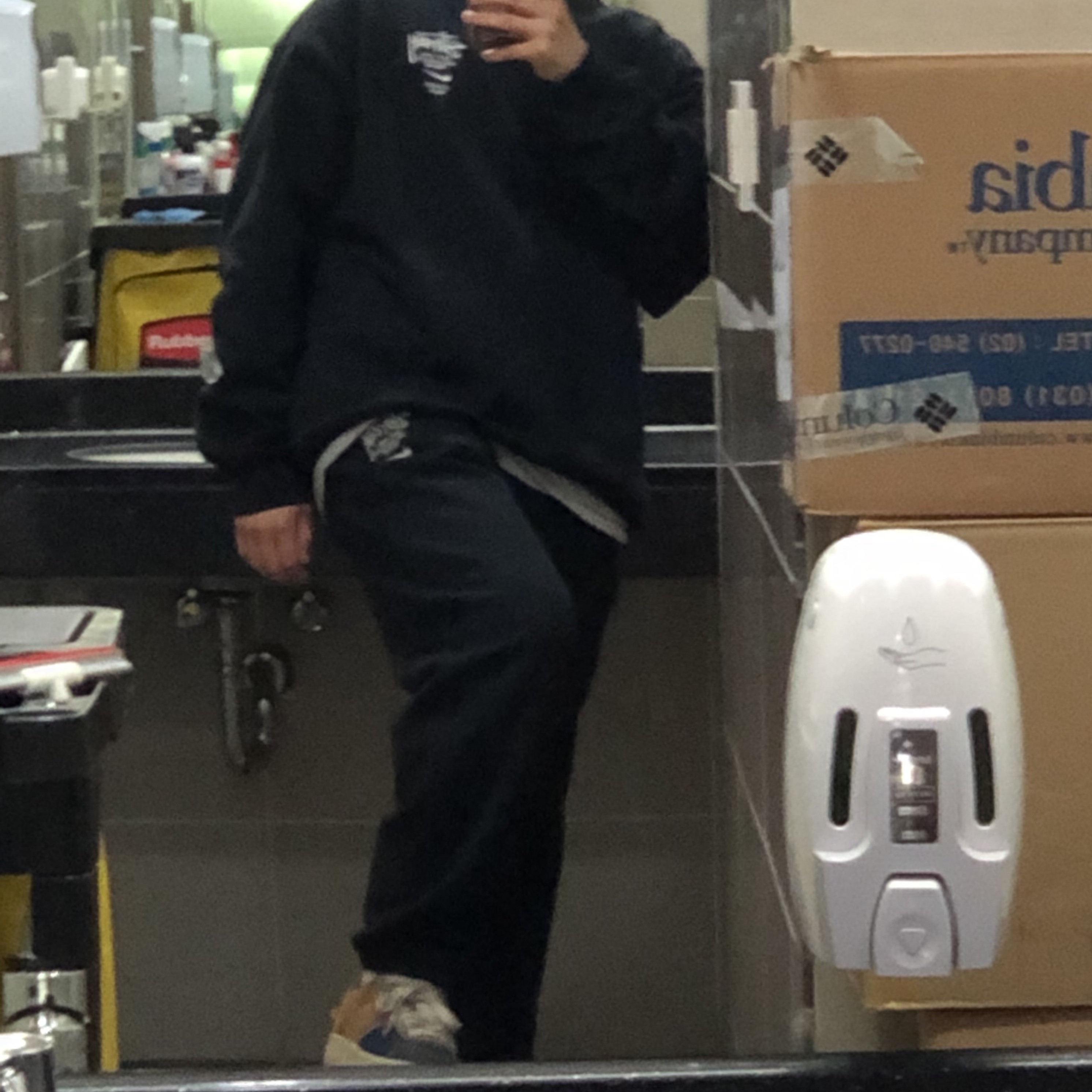 Nike x Stussy NRG ZR Fleece Pants Black - US/EU, Nike x Stussy NRG ZR Fleece Crewneck Black - US/EU 착용 스타일