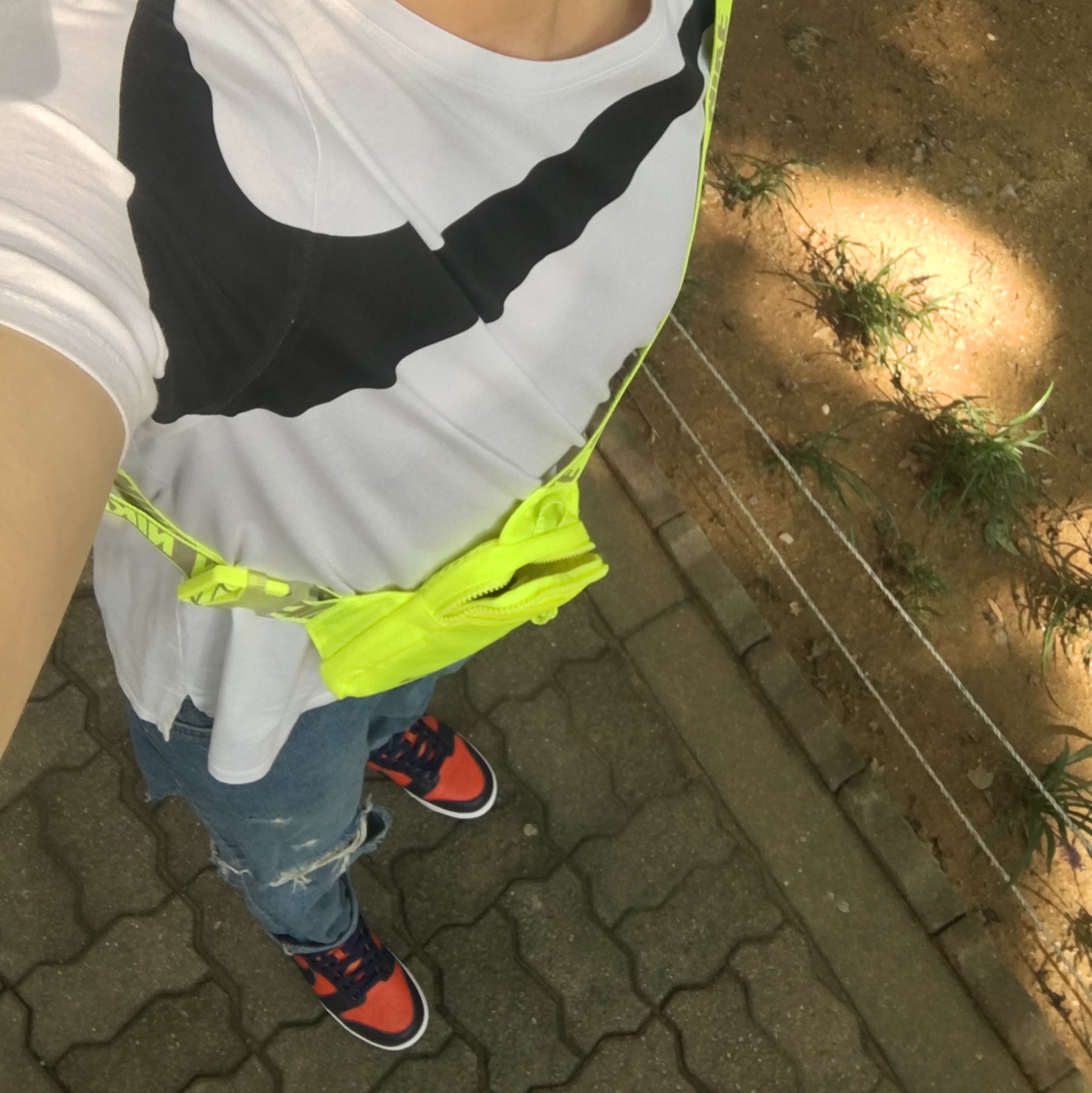 Nike Dunk Low SP Champ Colors ์ฐฉ์ฉ ์คํ์ผ