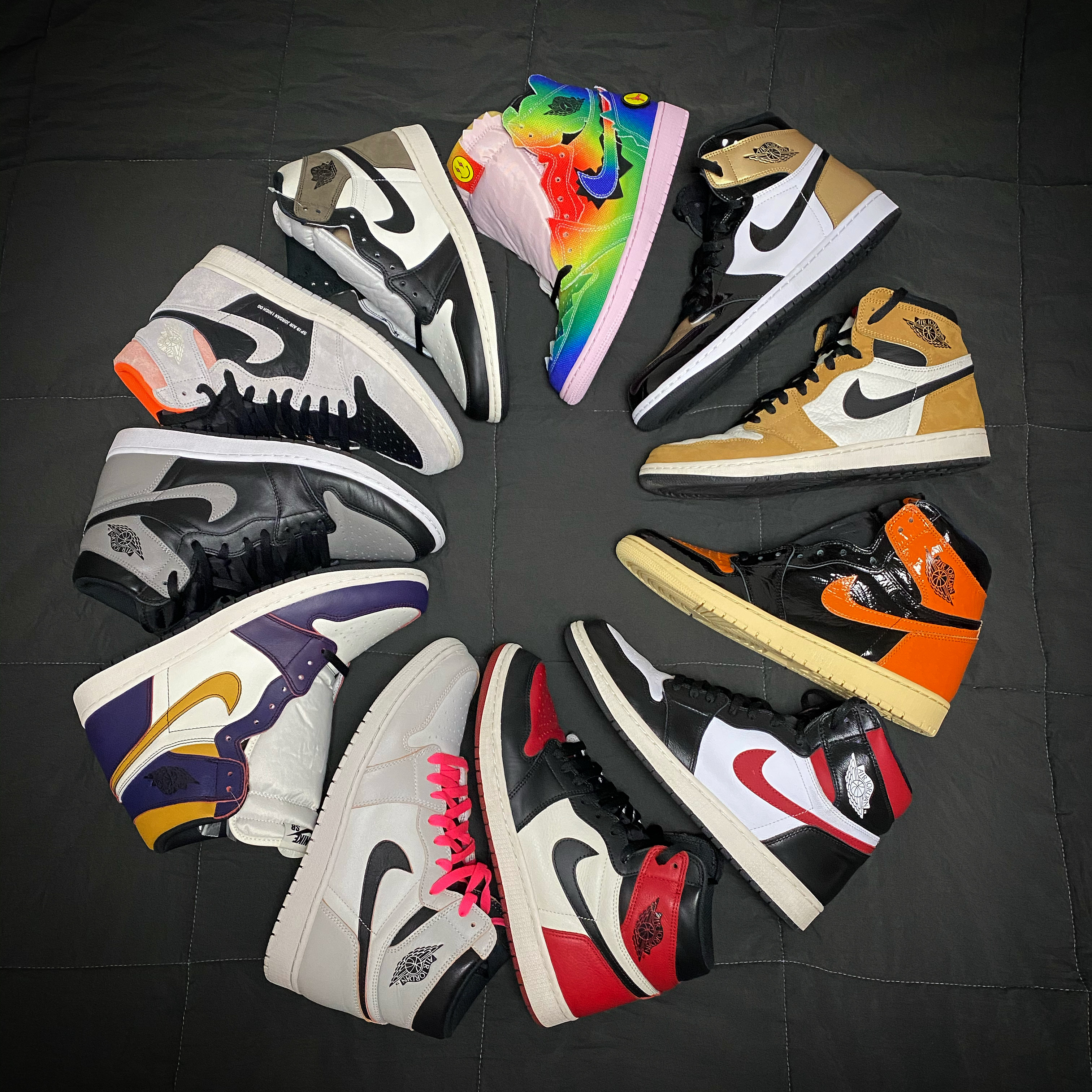 Jordan 1 Retro High OG Black Mocha, Jordan 1 x J Balvin Retro High OG 착용 스타일