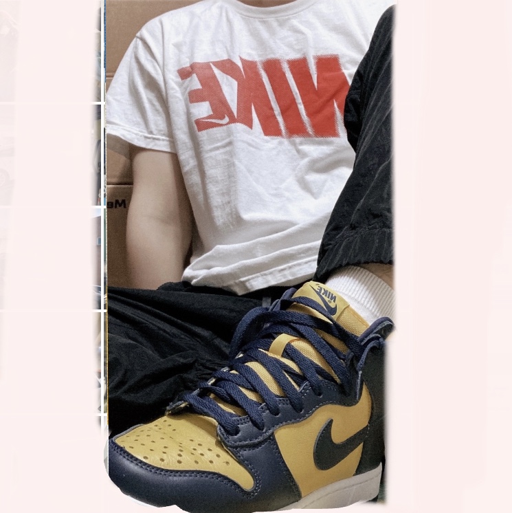Nike Dunk High SP Maize & Blue 착용 스타일