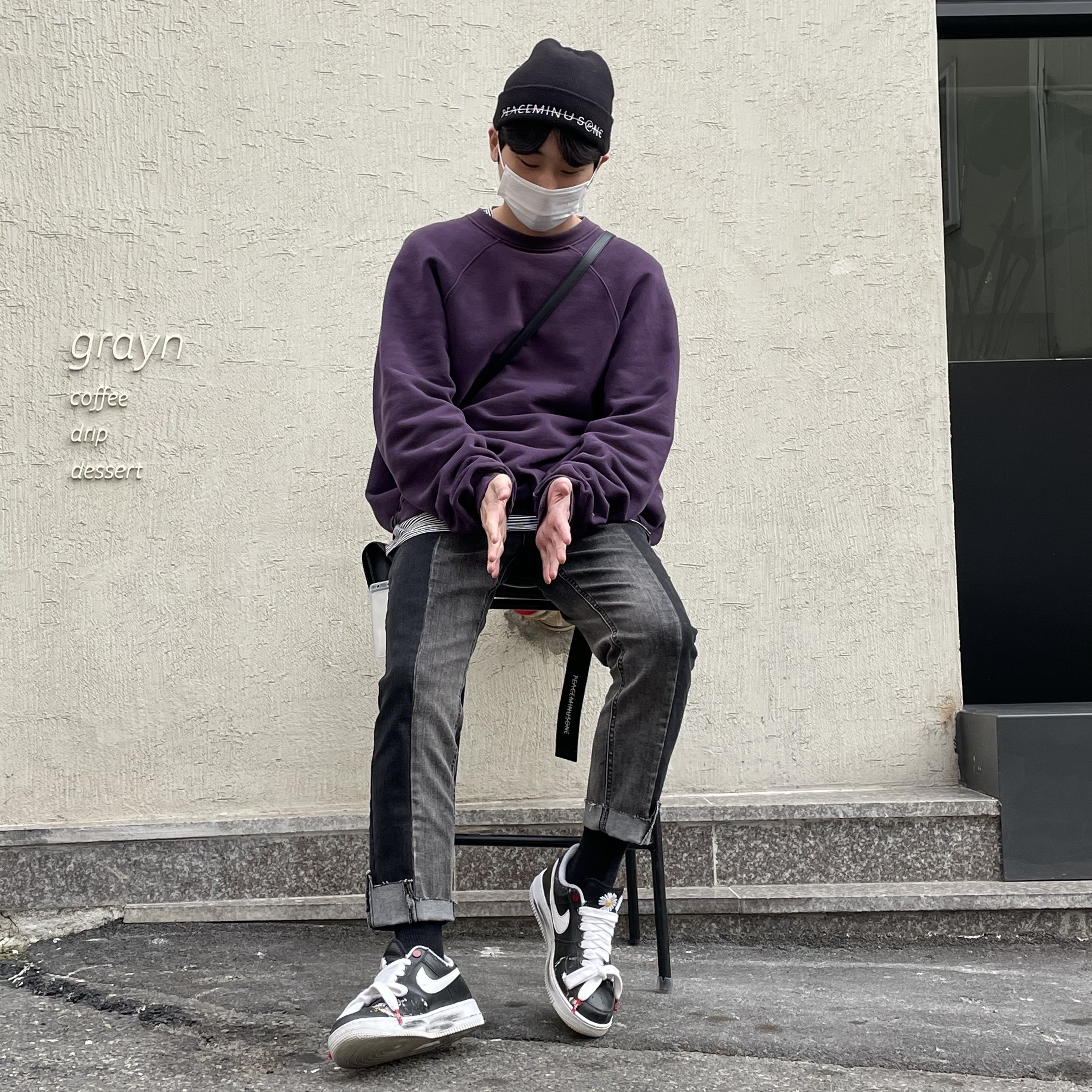 Nike x Peaceminusone Air Force 1 Low Para-Noise 착용 스타일 - 2