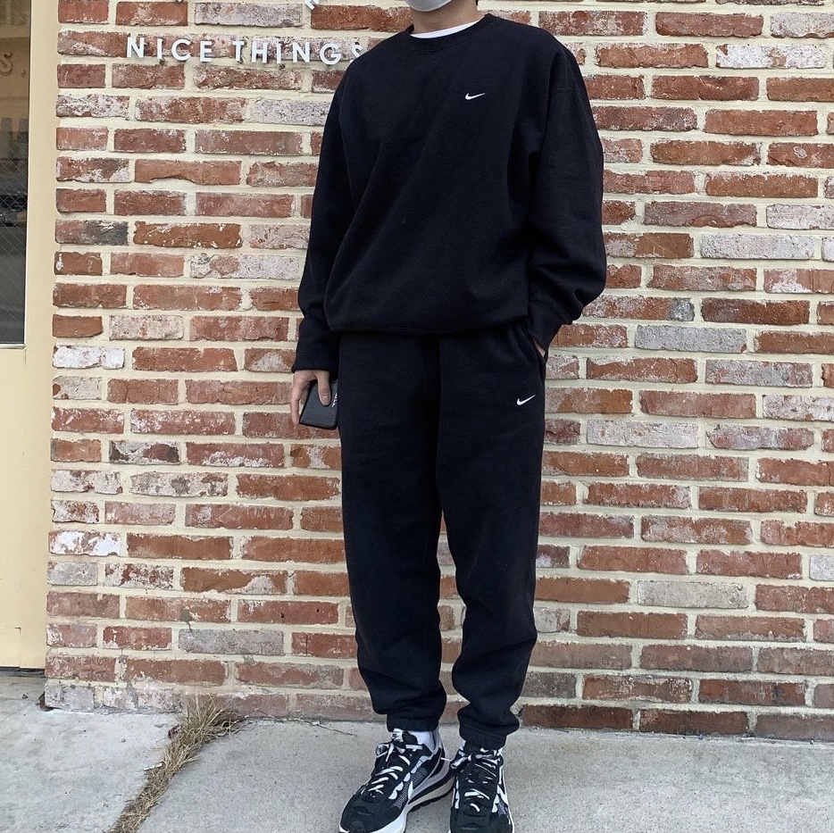 Nike x Sacai VaporWaffle Black White 착용 스타일