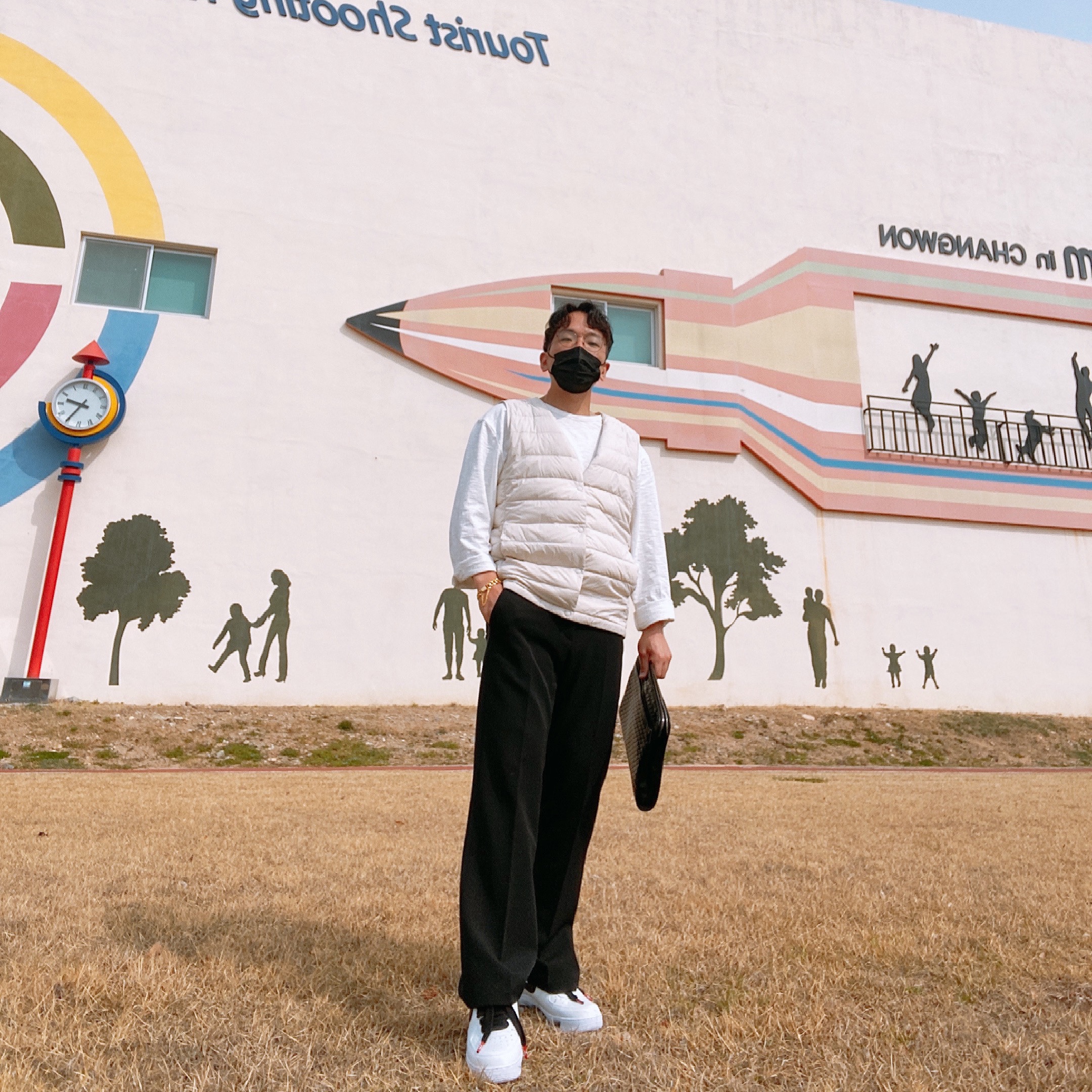 Nike x Peaceminusone Air Force 1 Low Para-Noise 2.0 착용 스타일