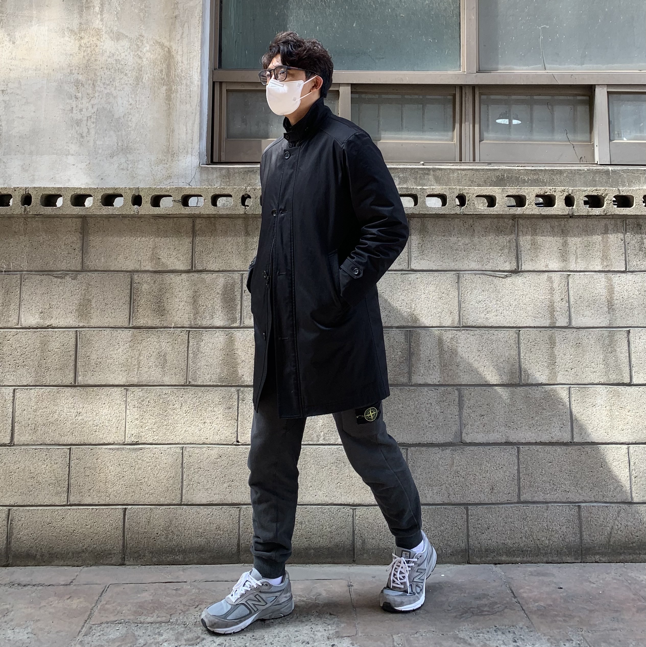 New Balance 990v4 Made in USA Grey - D Standard 착용 스타일