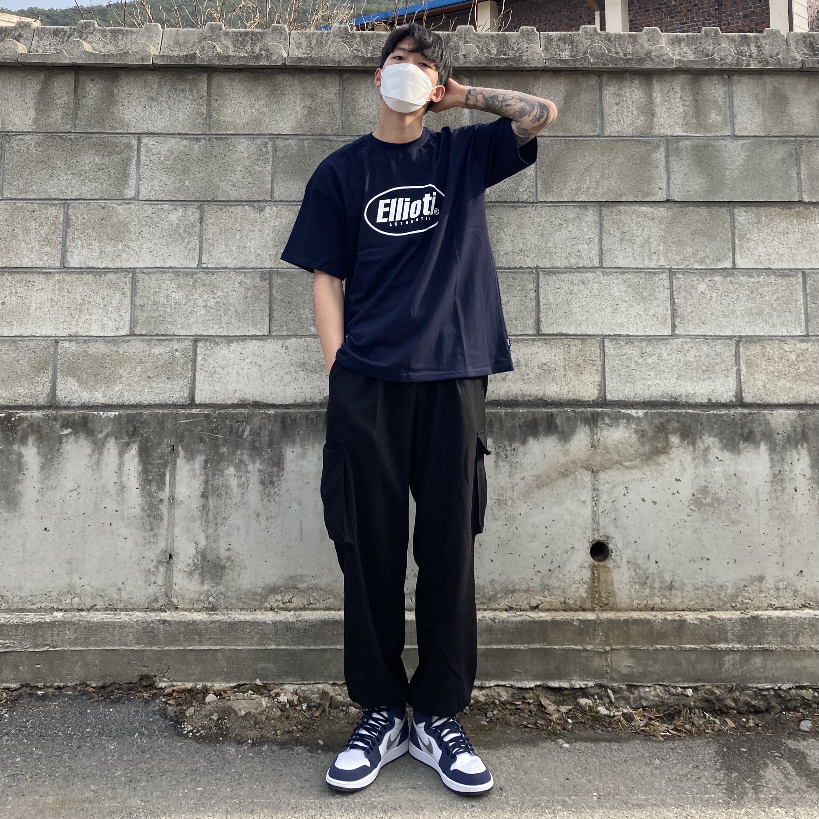 Jordan 1 Retro High OG CO.JP Midnight Navy 착용 스타일