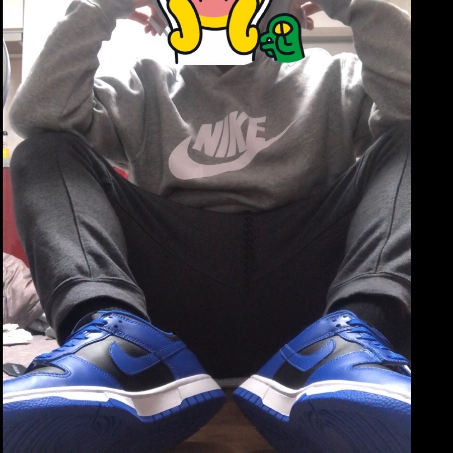 Nike Dunk Low Retro Hyper Cobalt 착용 스타일