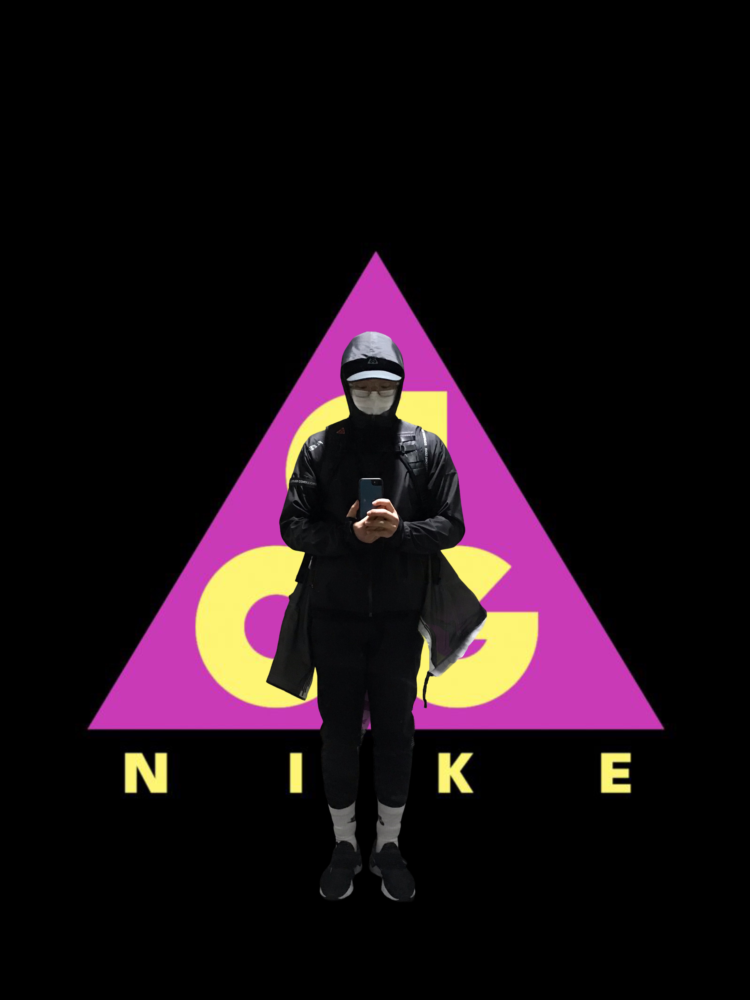 Nike Epic React Flyknit Black Dark Grey 착용 스타일 - 1