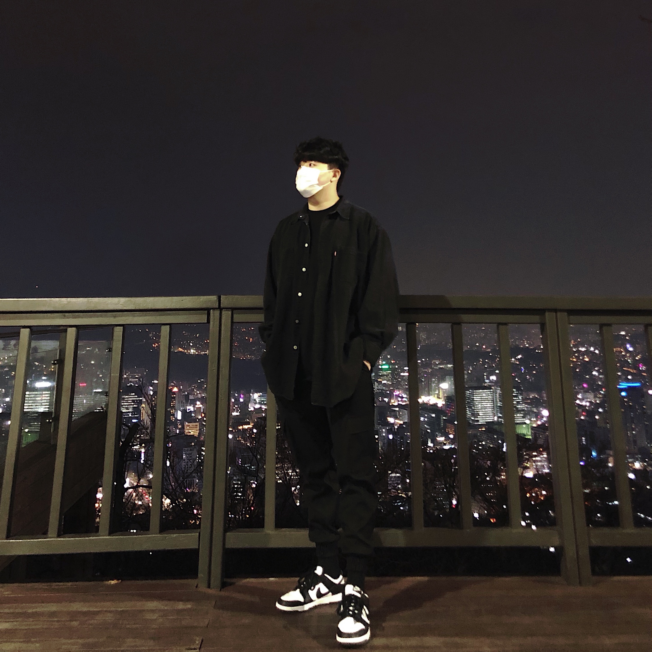 Nike Dunk Low Retro Black 착용 스타일