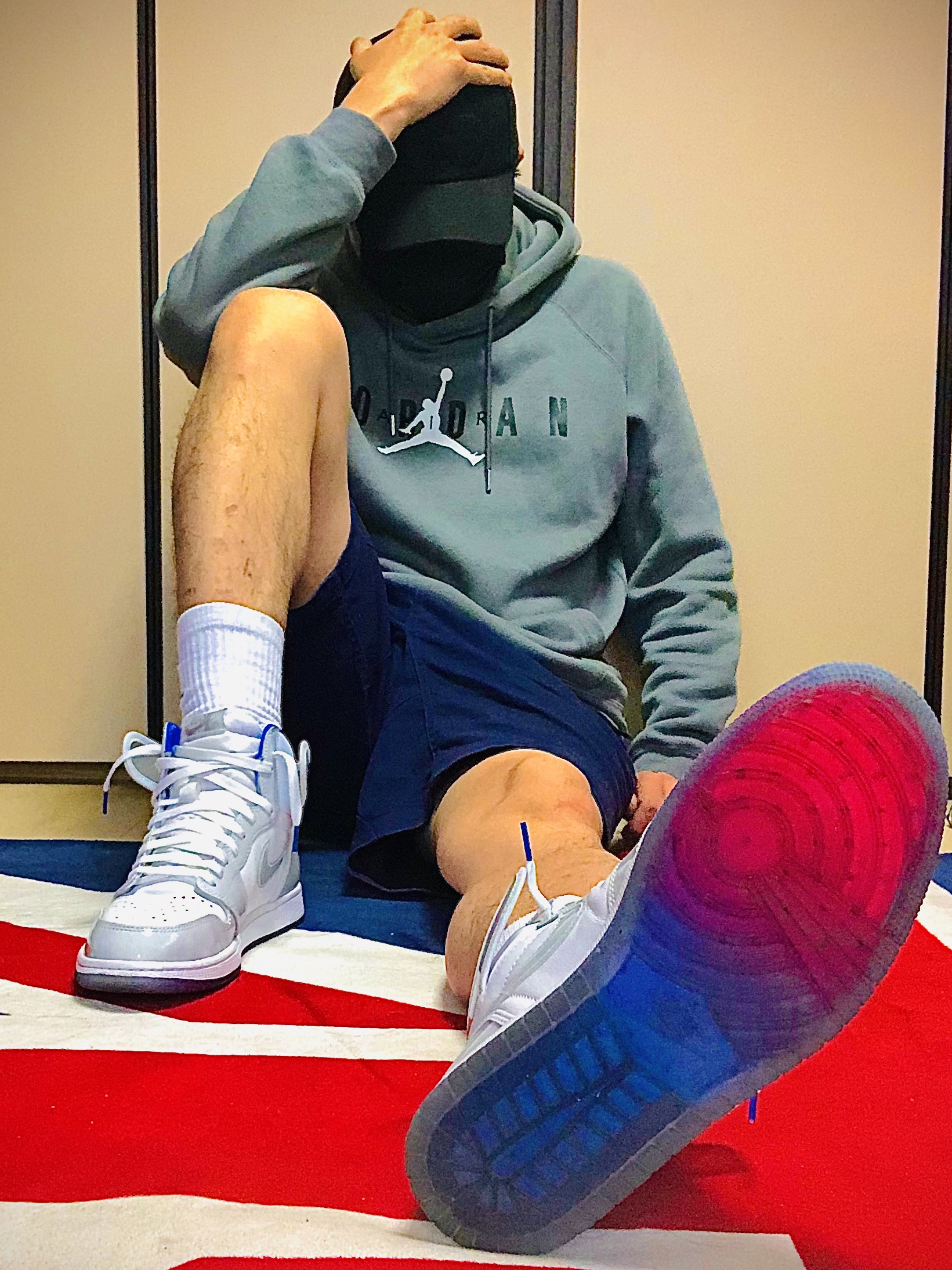 Jordan 1 Retro High Zoom White Racer Blue 착용 스타일