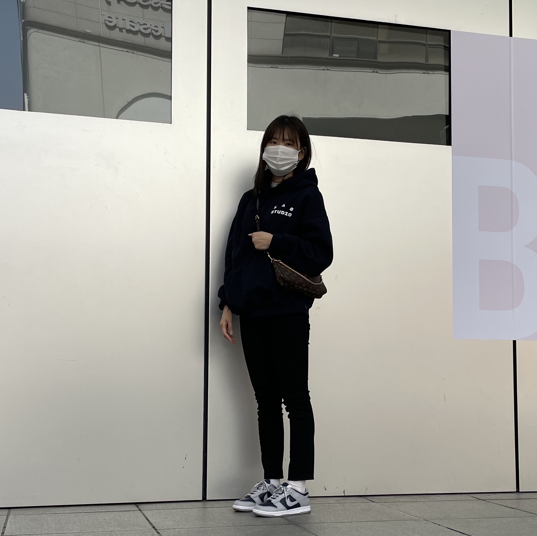 IAB Studio Hoodie Navy - 21SS, (W) Nike Dunk Low SP College Navy 착용 스타일