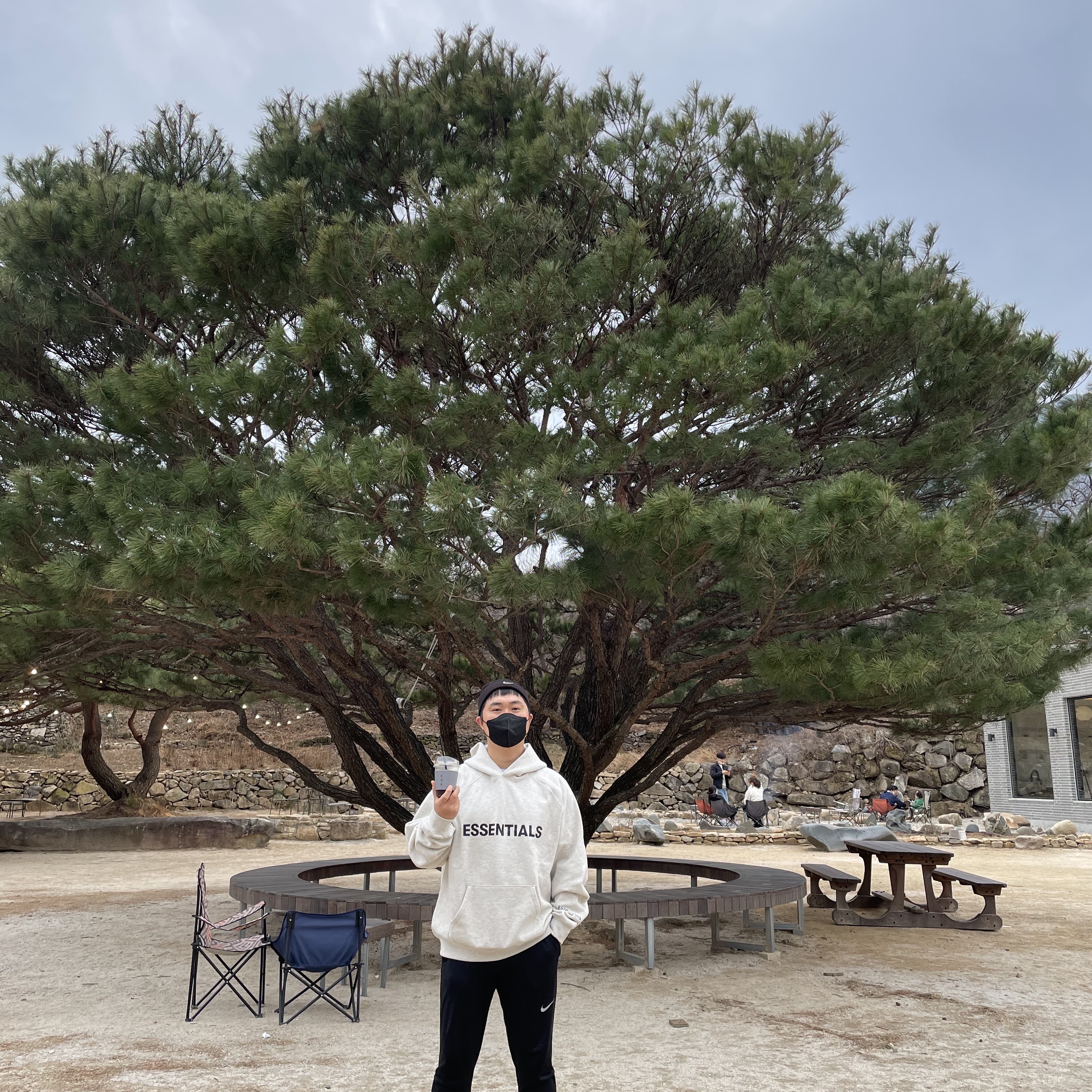 Essentials 3D Silicon Applique Pullover Hoodie Oatmeal/Oatmeal Heather/Light Heather Oatmeal 2020 착용 스타일