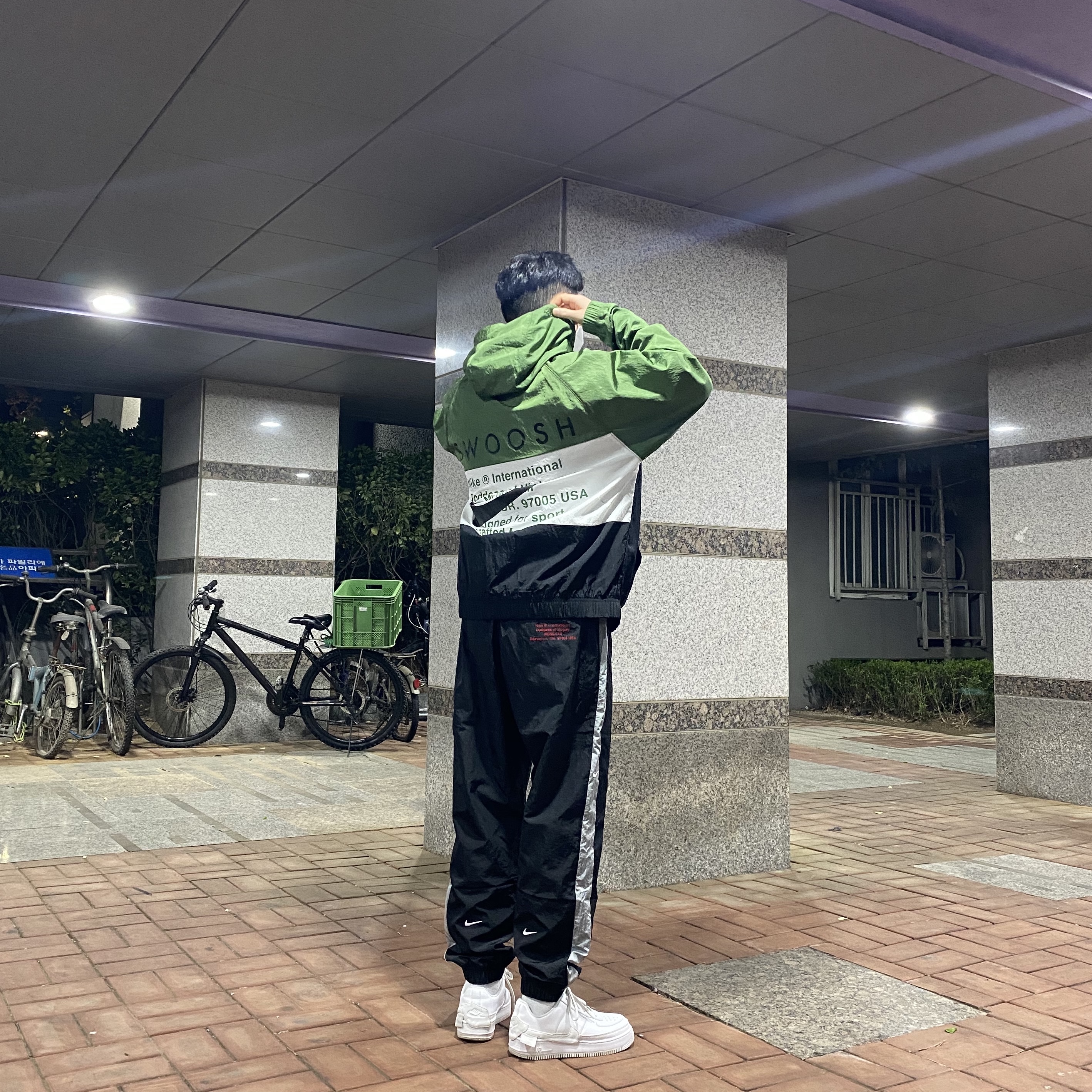 (W) Nike Air Force 1 Jester XX Triple White 착용 스타일