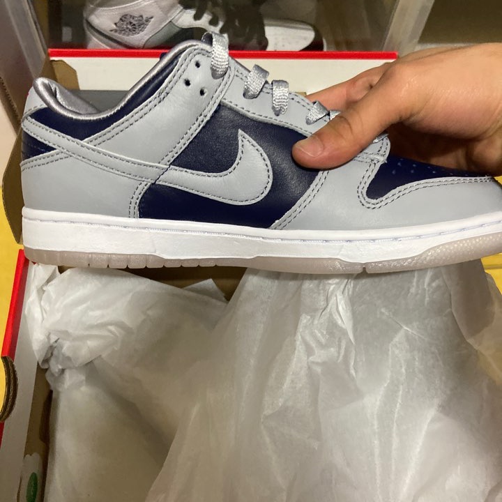 (W) Nike Dunk Low SP College Navy 착용 스타일 - 2