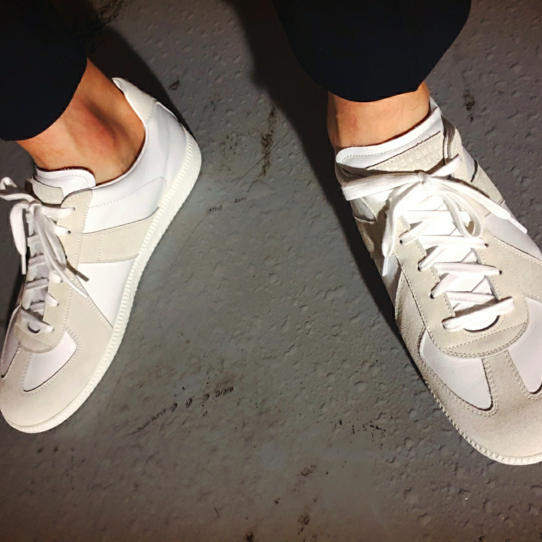 Maison Margiela Calfskin Replica Sneakers White 착용 스타일 - 4