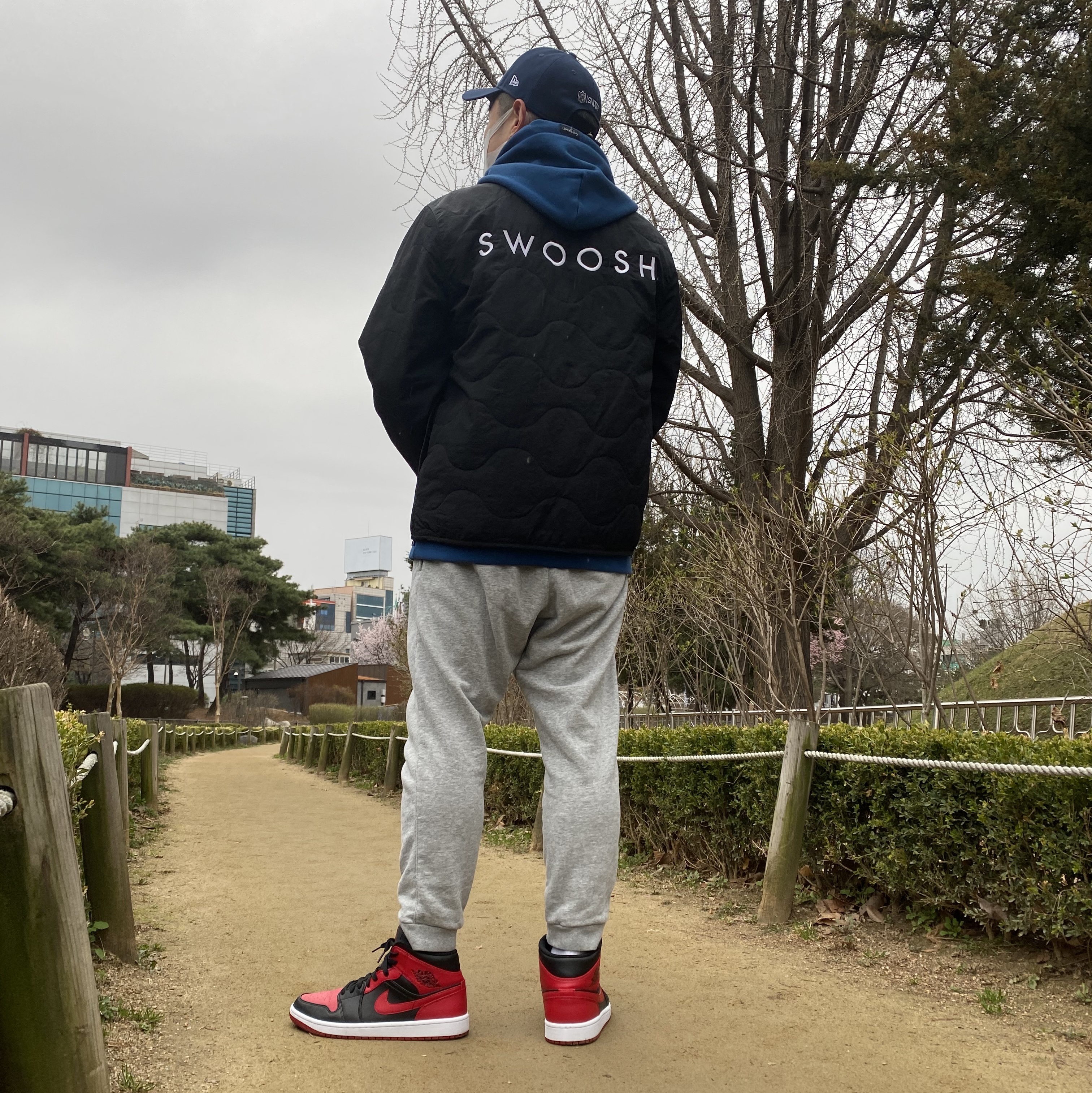 Jordan 1 Mid Bred Banned 2020 착용 스타일