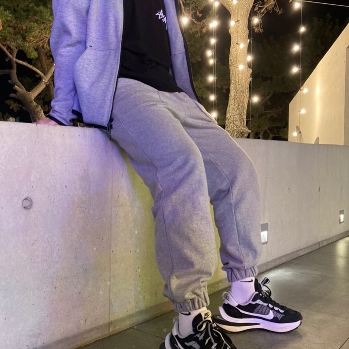 Nike x Sacai VaporWaffle Black White 착용 스타일