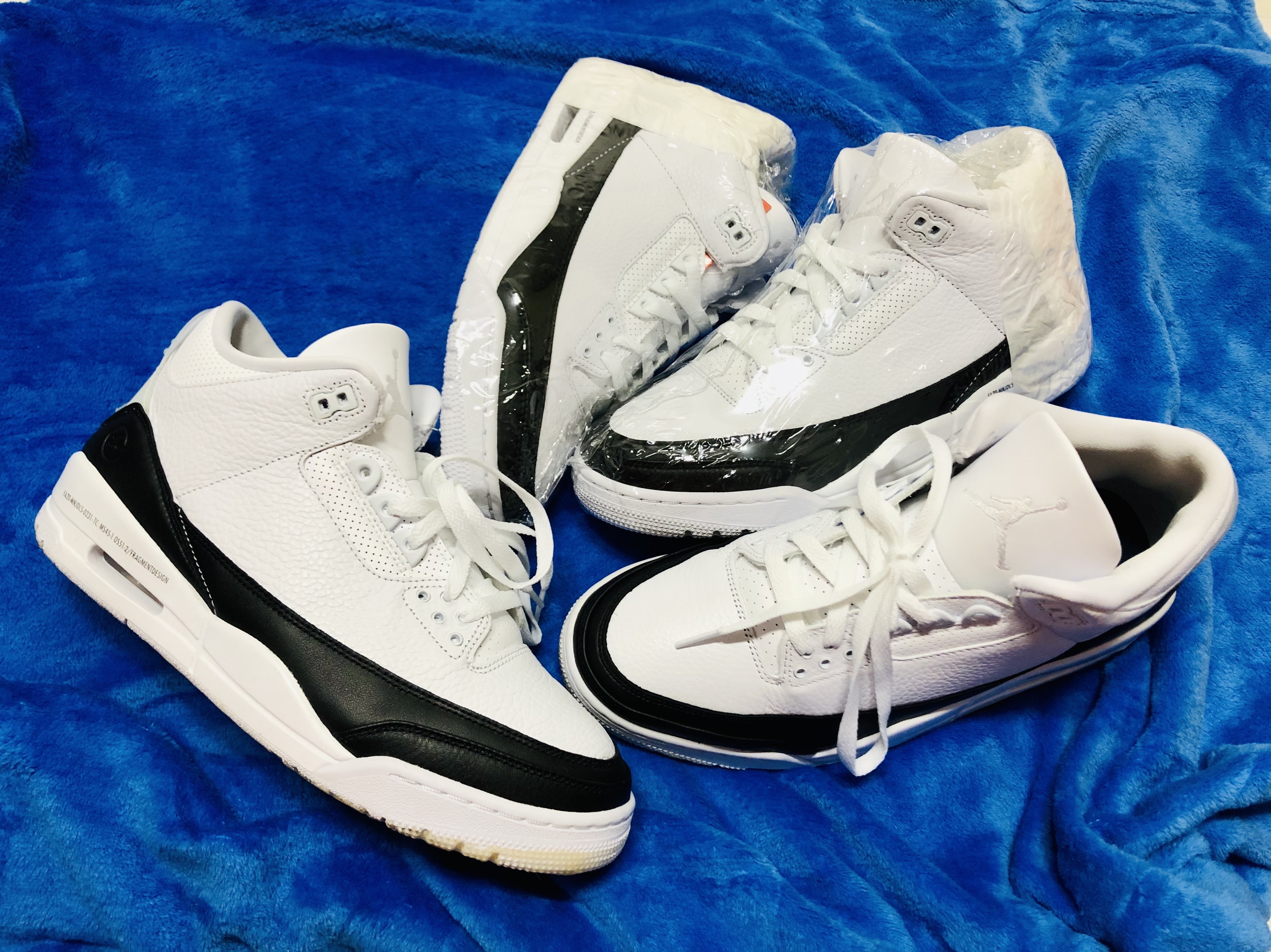 Jordan 3 x Fragment Retro SP White Black 착용 스타일 - 2