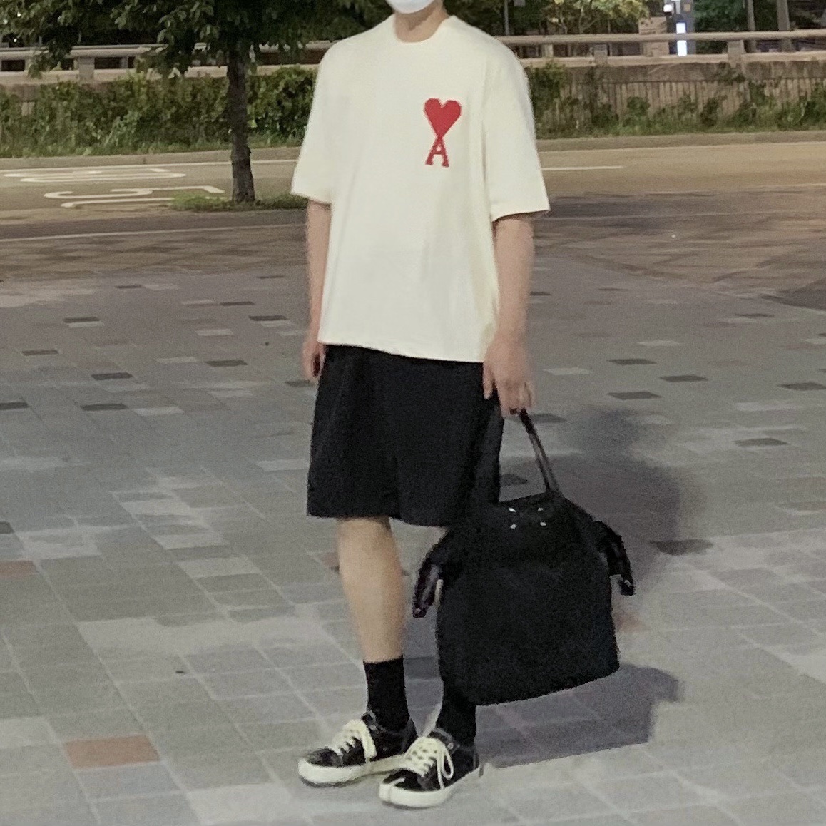 Maison Margiela Tabi Low Black 착용 스타일