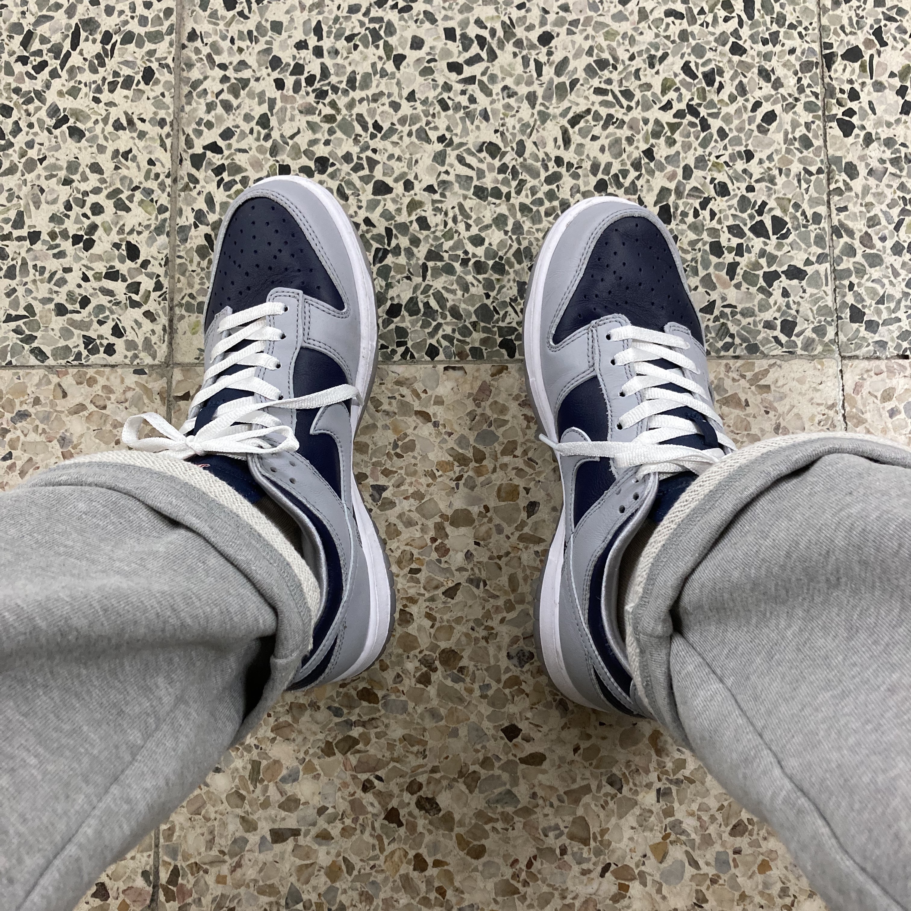 (W) Nike Dunk Low SP College Navy 착용 스타일