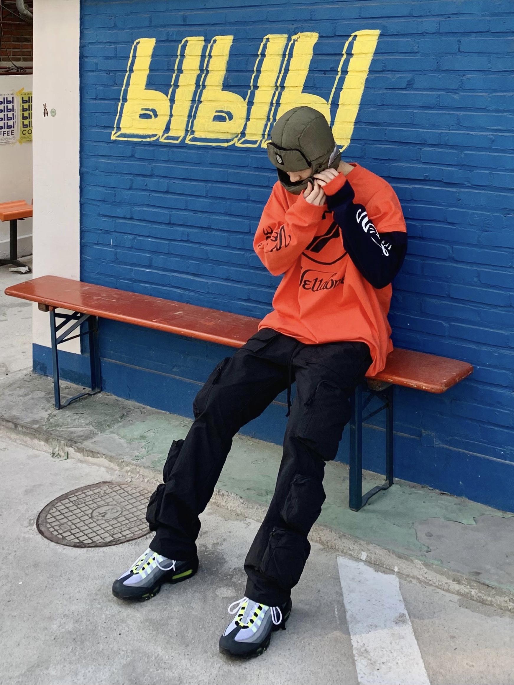 Nike Air Max 95 OG Neon Yellow 2020 착용 스타일 - 4