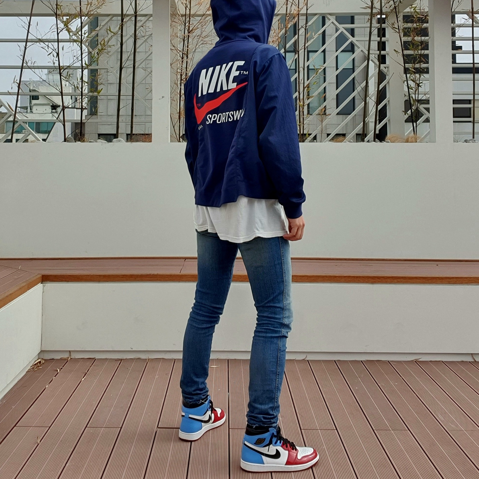Jordan 1 Retro High Fearless UNC Chicago 착용 스타일