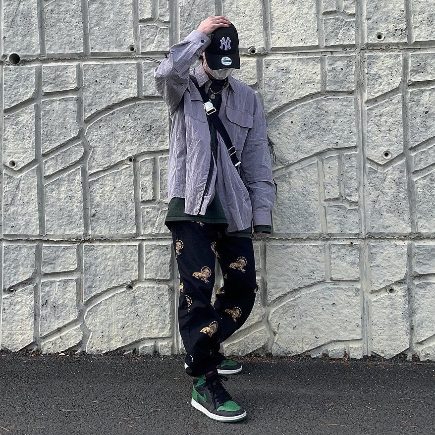 Jordan 1 Retro High OG Pine Green Black 착용 스타일