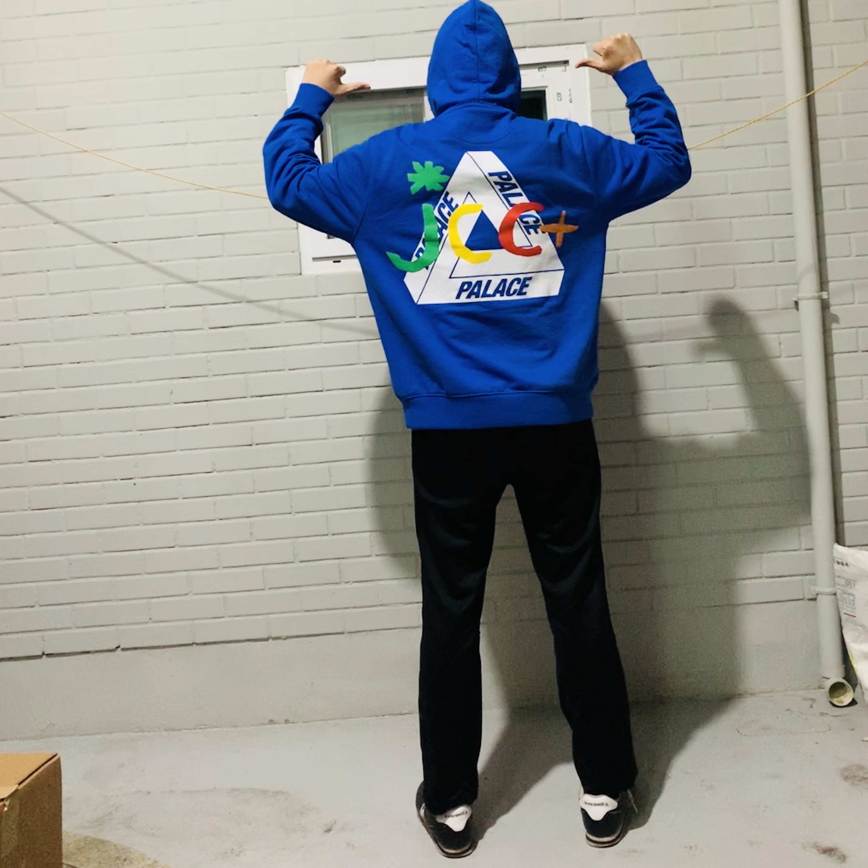 Palace JCDC2 Hood Blue - 20SS 착용 스타일