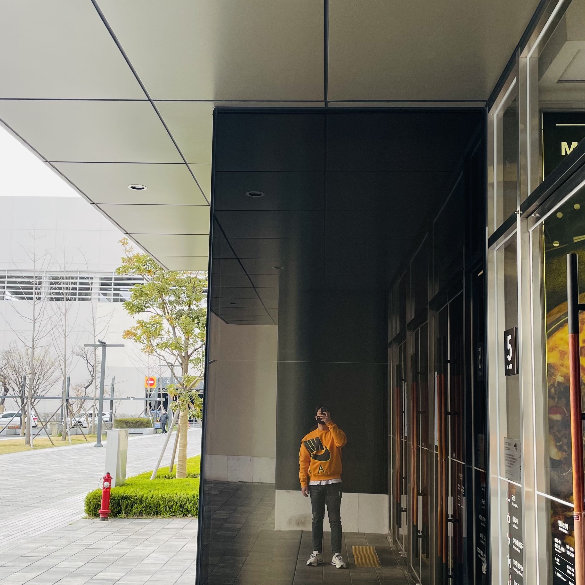Nike x Kim Jones Fleece Crew Circuit Orange - Asia 착용 스타일