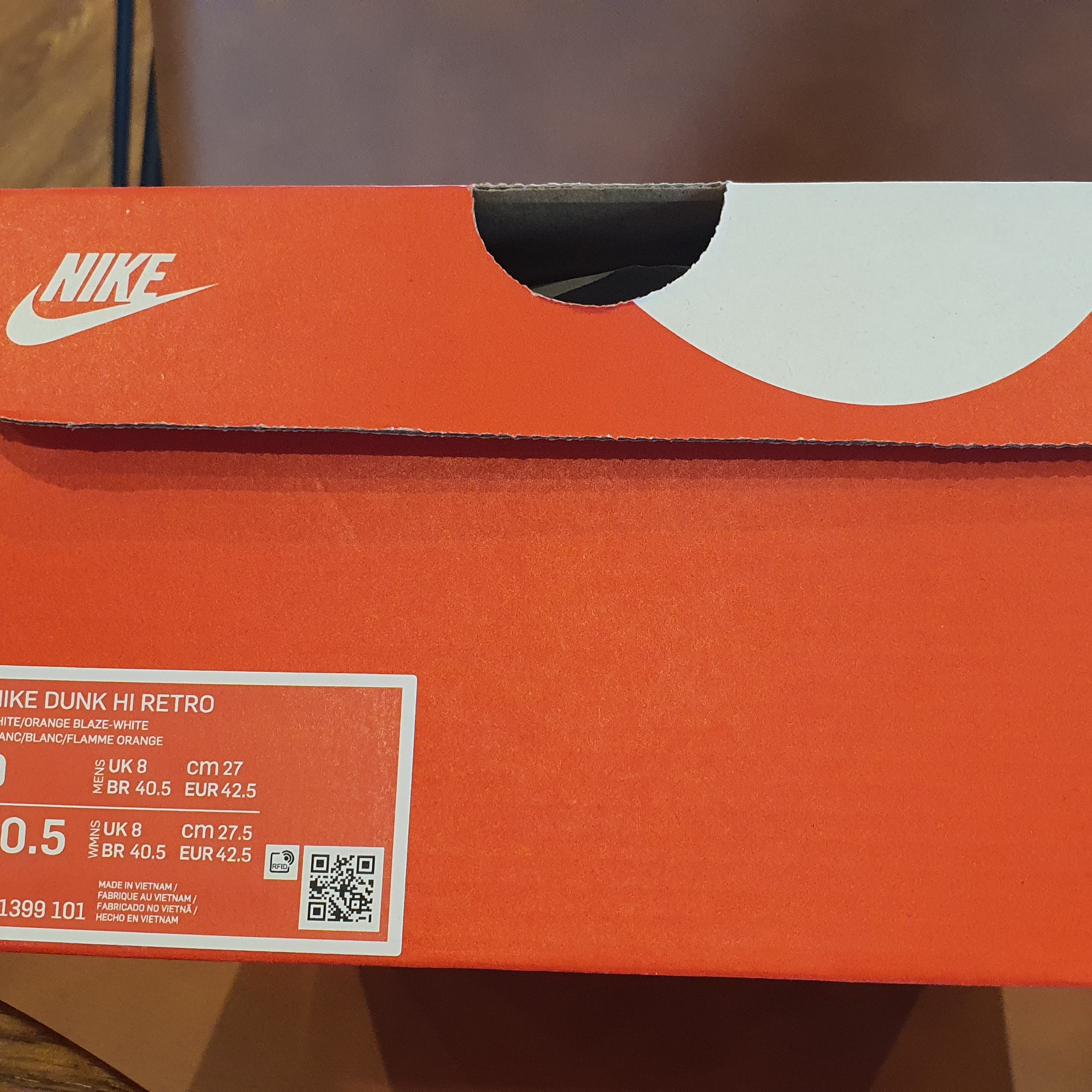 Nike Dunk High Retro Orange Blaze 착용 스타일 - 3