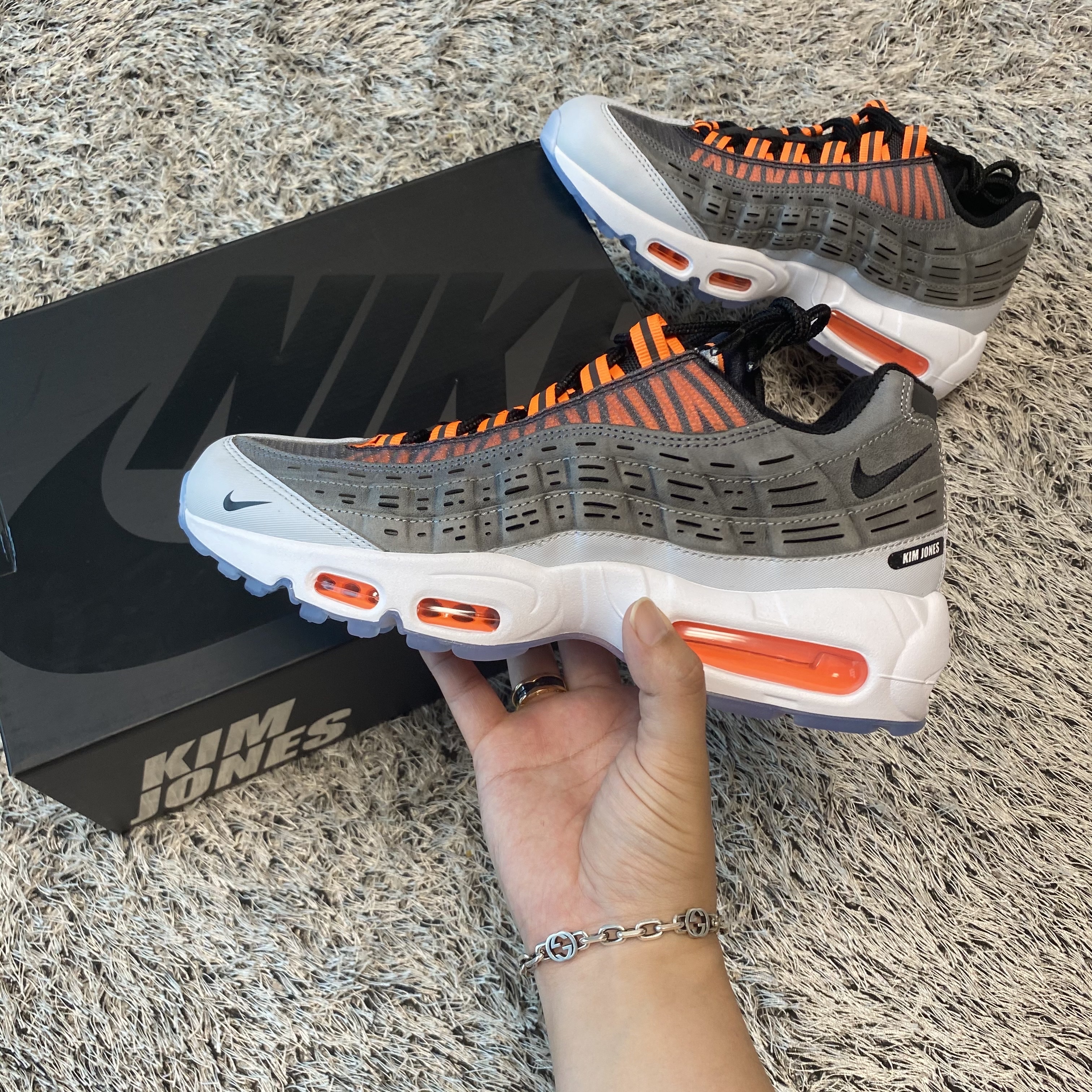Nike x Kim Jones Air Max 95 Total Orange 착용 스타일 - 1