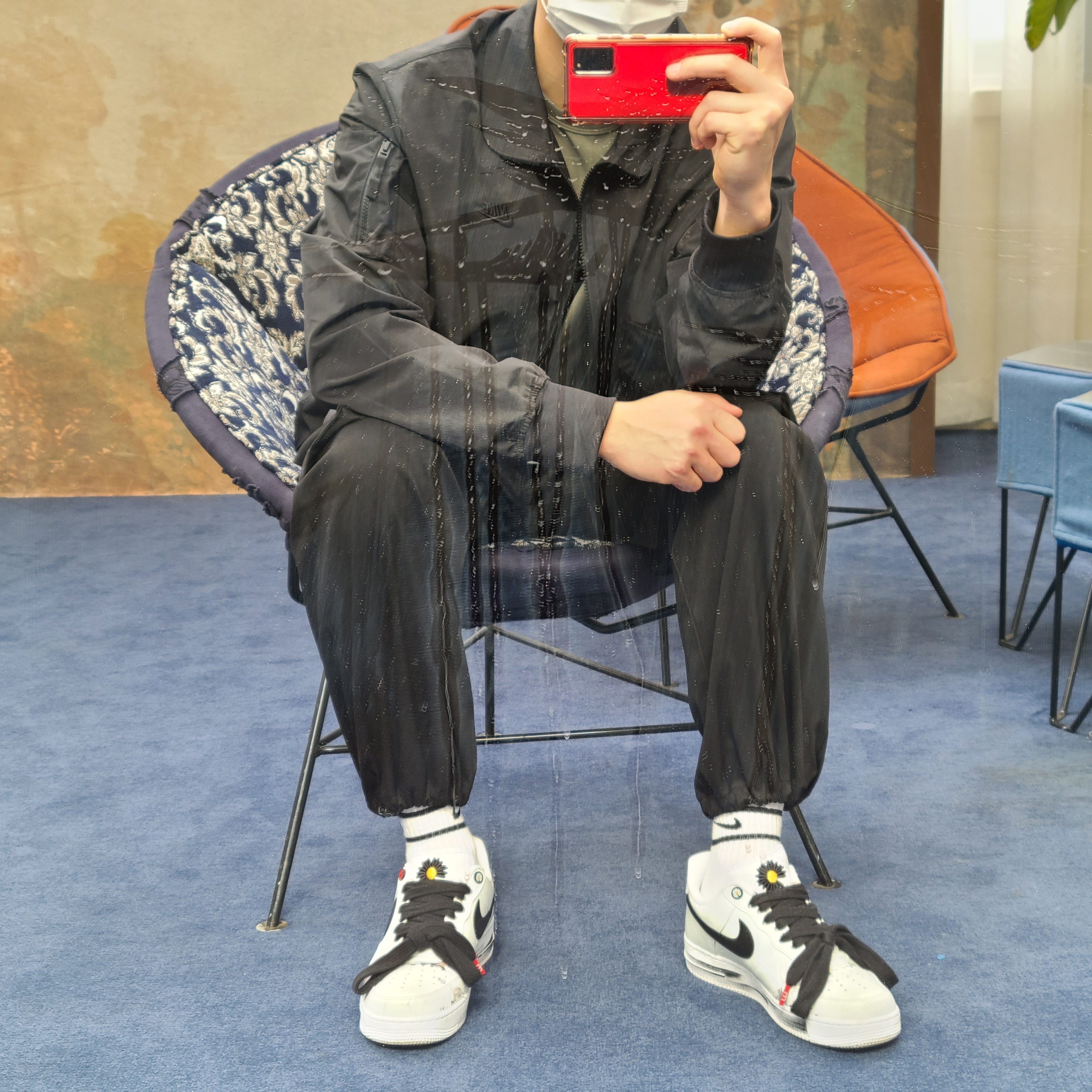 Nike x Peaceminusone Air Force 1 Low Para-Noise 2.0 착용 스타일