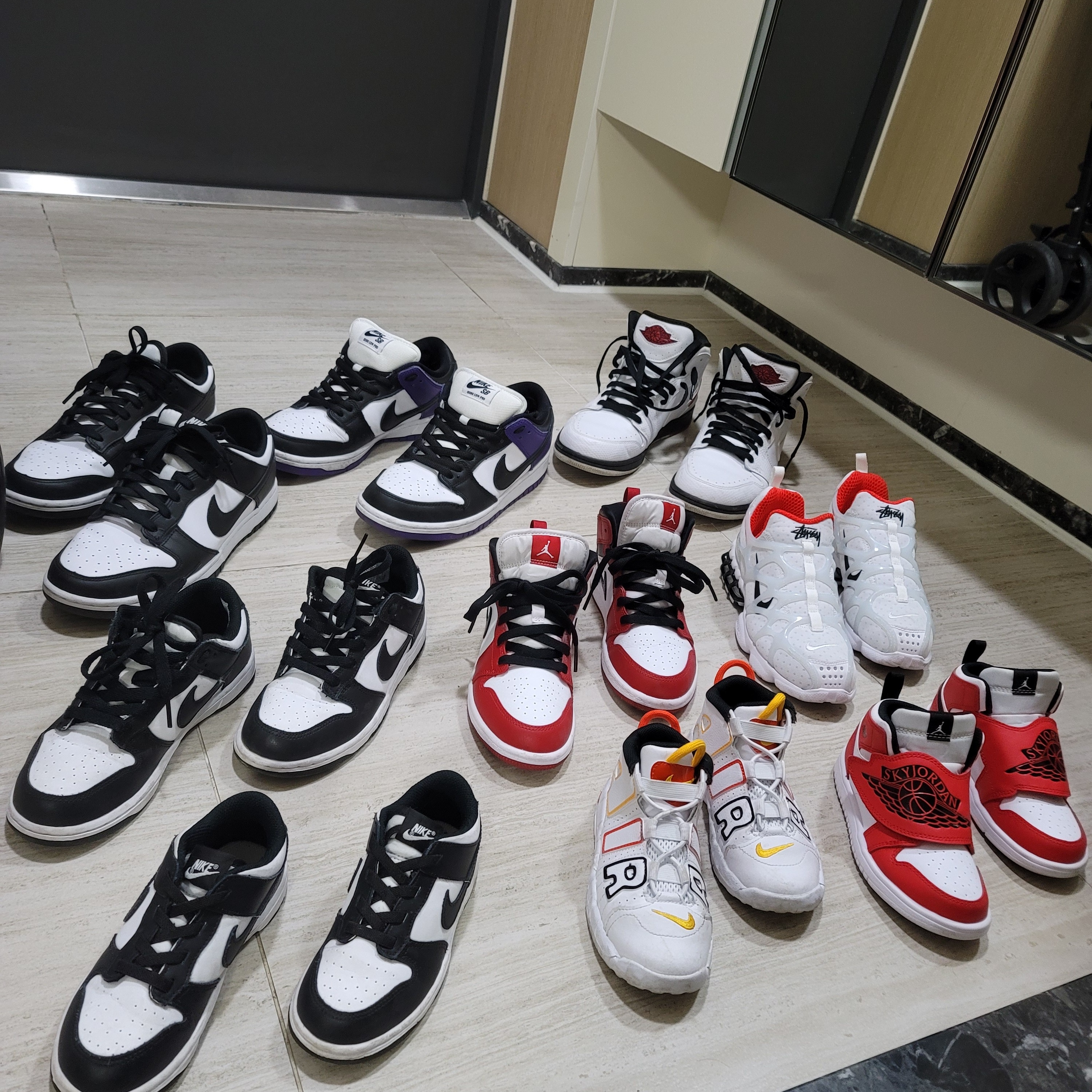 Nike Dunk Low Retro Black, (PS) Nike Dunk Low Black 착용 스타일