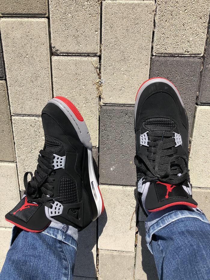 Jordan 4 Retro Bred 2019 착용 스타일 - 2