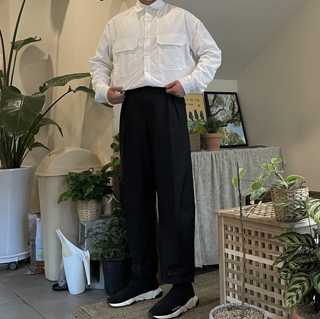 Balenciaga Speed Trainer Black White 2019 착용 스타일