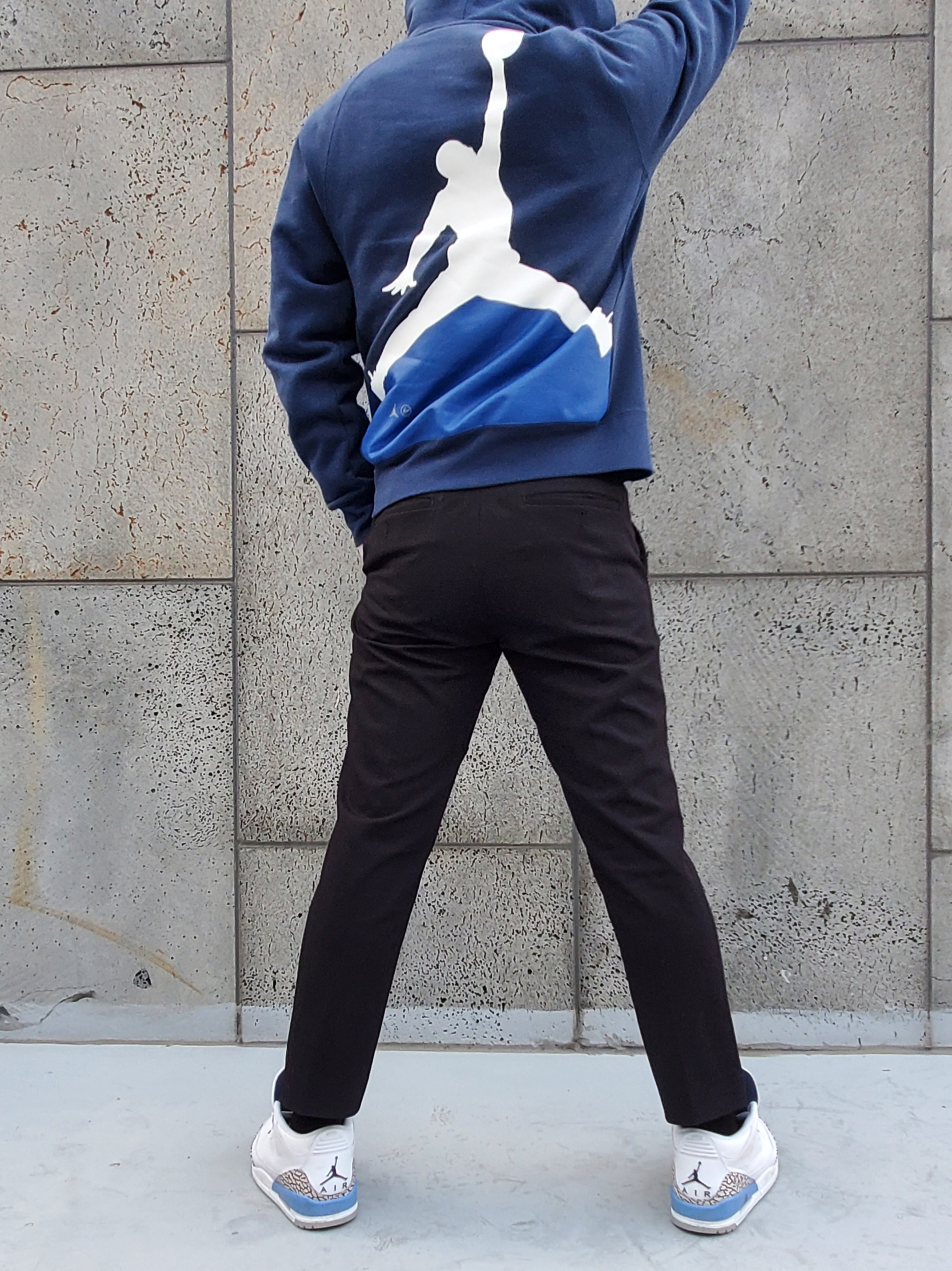 Jordan x Fragment Pullover Hoodie Navy - Asia, Jordan 3 Retro UNC 2020 착용 스타일