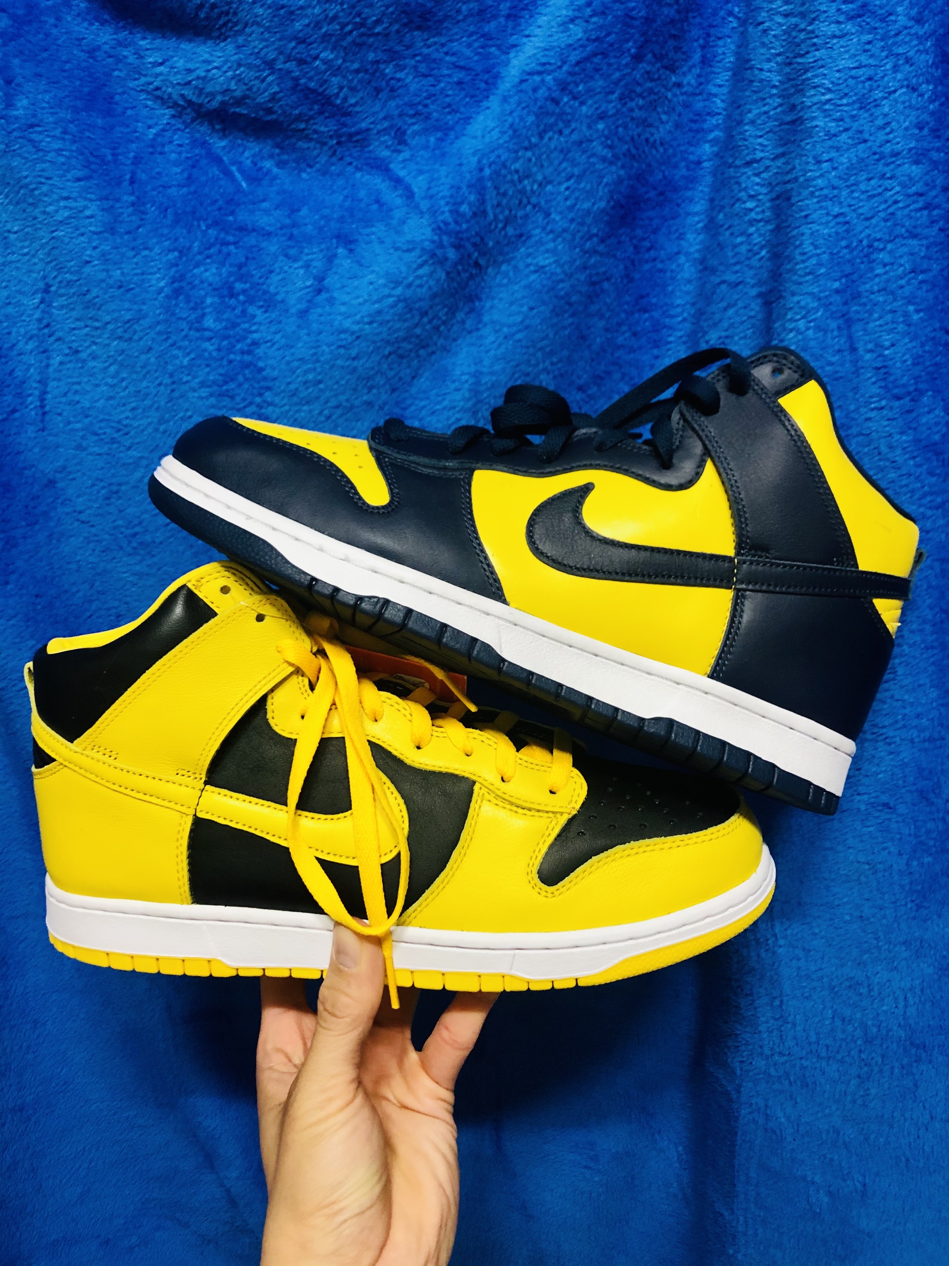 Nike Dunk High SP Varsity Maize, Nike Dunk High SP Maize & Blue 착용 스타일 - 3